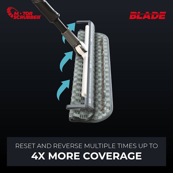 MotorScrubber Blade - The Ultimate Electric Spin Mop System for Floors, Tile & Hardwood - Perfect for Home Cleaning, Kitchen & Bathroom