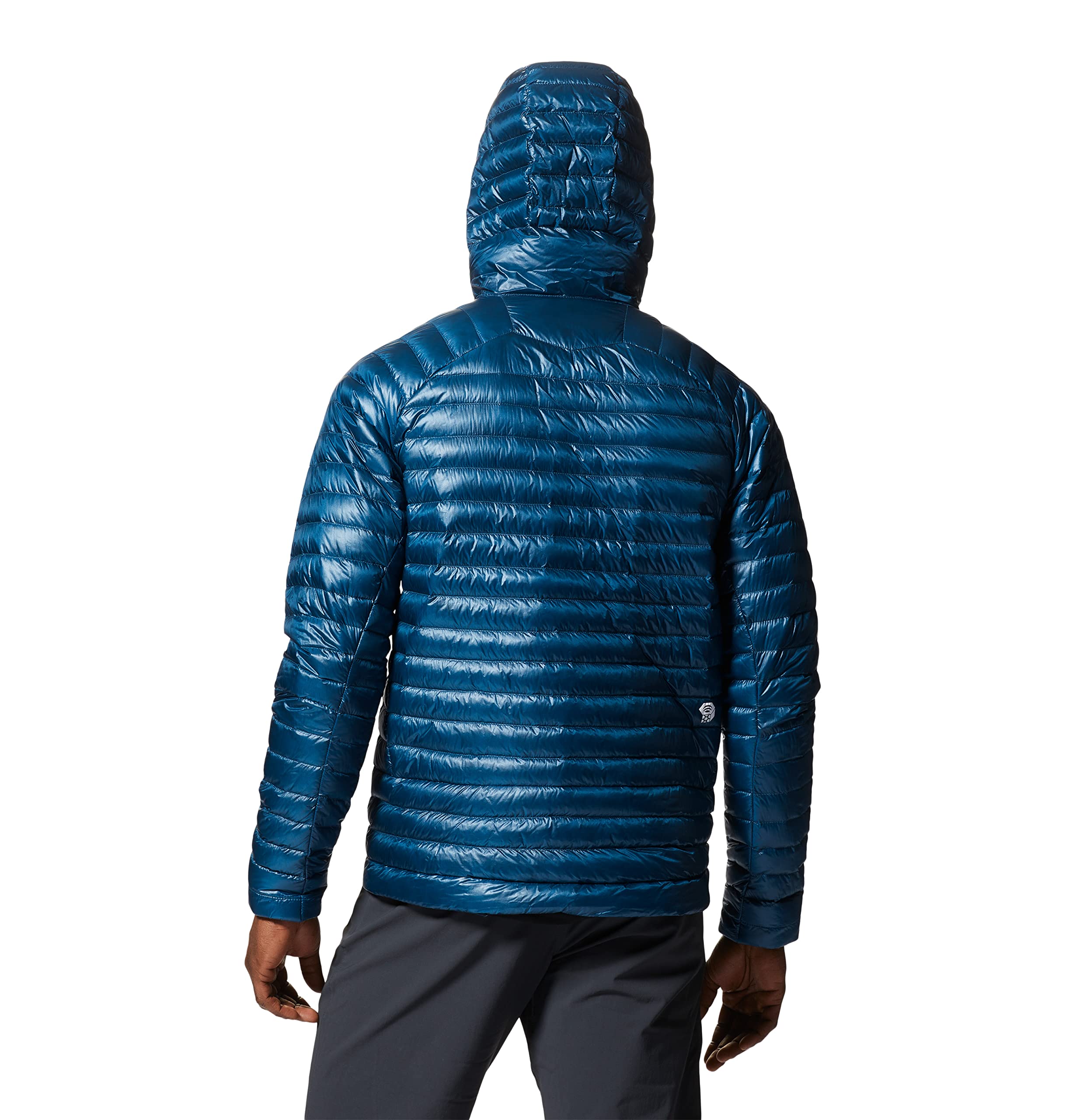 Mountain Hardwear Men's Ghost Whisperer/2 Hoody - Ultralight Down Jacket for Hiking & Camping - Dark Caspian - X-Large - Perfect for Outdoor Adventures & Cold Weather