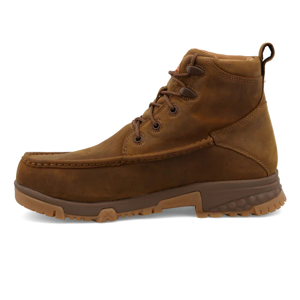 Men's 6-Inch Steel Toe Work Boots - Waterproof & Slip Resistant Safety Shoes for Construction, Landscaping & Outdoor Work