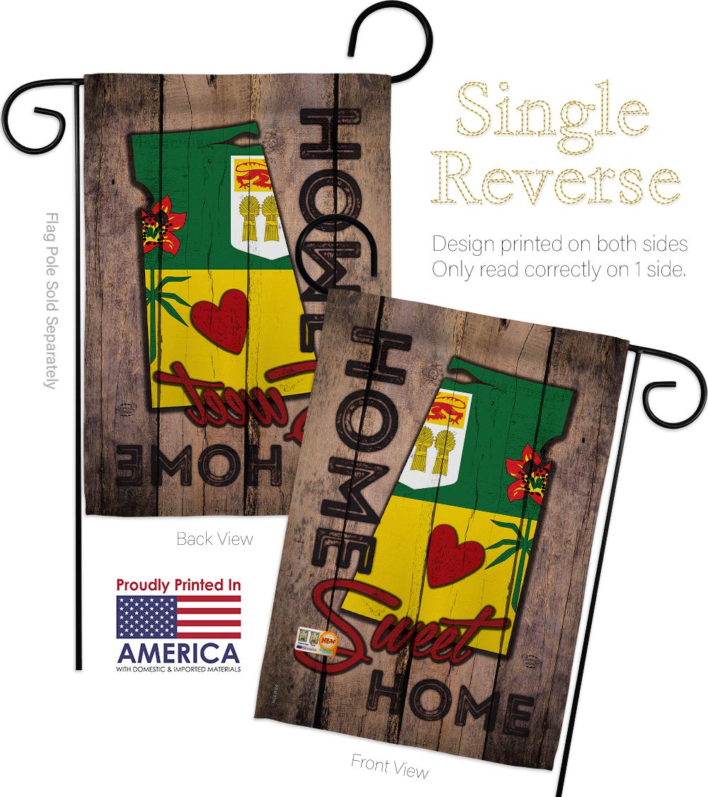 Canada Saskatchewan Home Sweet Home World Flags Decorative Vertical Garden Flag 13