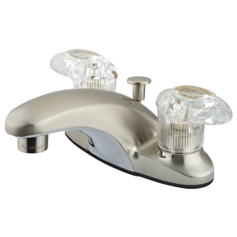 Kingston Brass KB6158ALL 4-Inch Centerset Bathroom Faucet - Chrome Finish, Single Handle, Water-Saving Design for Sink Vanity & Powder Room Installation