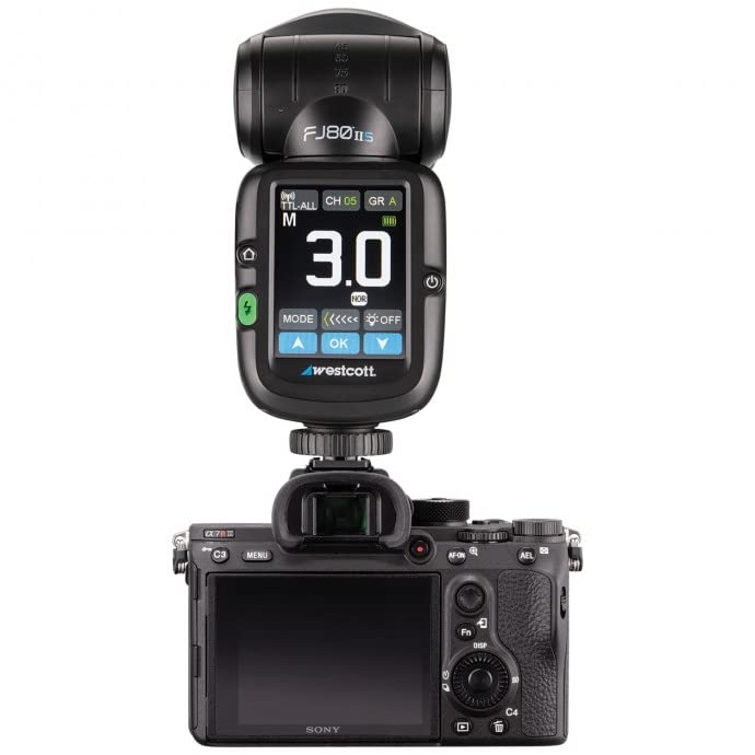 Westcott FJ80 II S Universal 80Ws Touchscreen Speedlight for Sony Cameras - Perfect for Portrait, Wedding & Studio Photography
