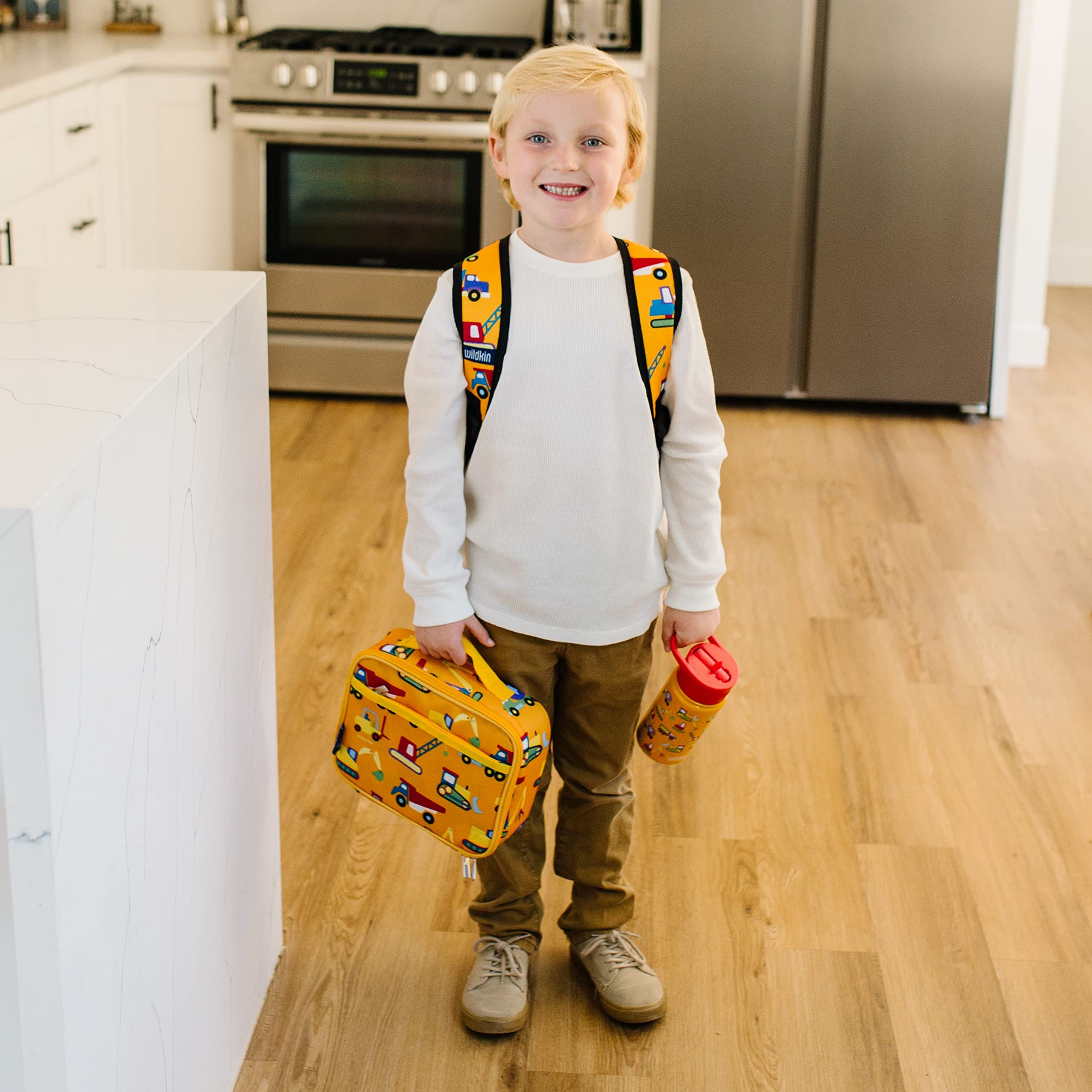 Wildkin 15 Inch Kids Backpack Set with Matching Lunch Box - Durable School Backpack for Boys & Girls - Perfect for School, Travel, and Daycare Use