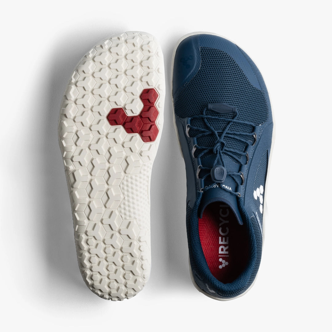 Vivobarefoot Men's Primus Trail II FG Barefoot Shoes - Insignia Blue | Lightweight & Flexible for Trail Running, Hiking & Outdoor Adventures