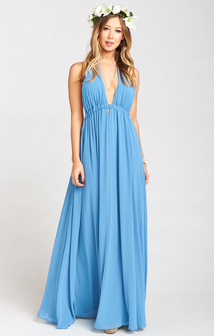 Coastal Blue Chiffon