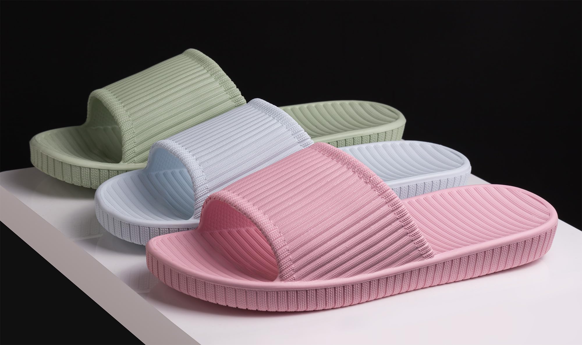 Happy Lily Non-Slip Shower Shoes for Women & Men - Quick-Dry Bathroom Slippers, Pool Slides, Indoor/Outdoor Comfort Sandals for Beach, Spa, Gym, and Home Use