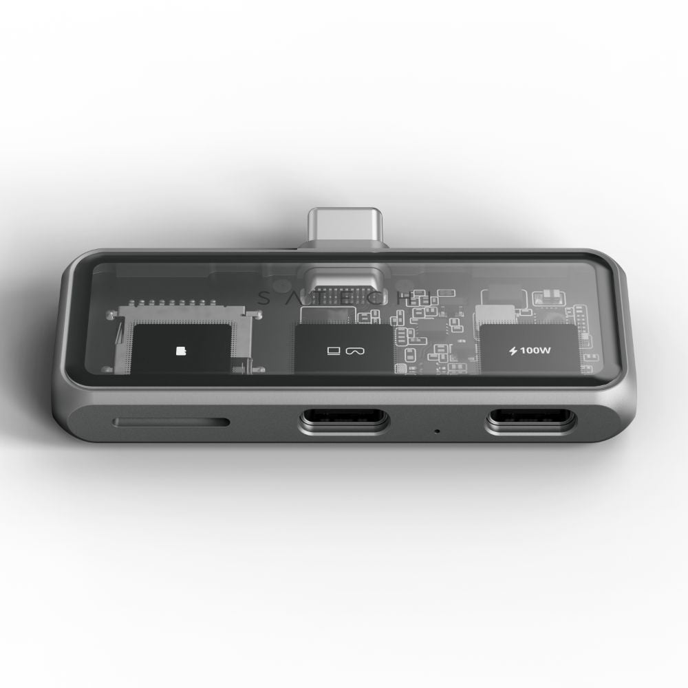 Satechi Mobile XR Hub with MicroSD Card Reader - Space Gray | USB-C Hub for MacBook, iPad Pro, iPhone | Expand Ports for Work & Travel Accessories