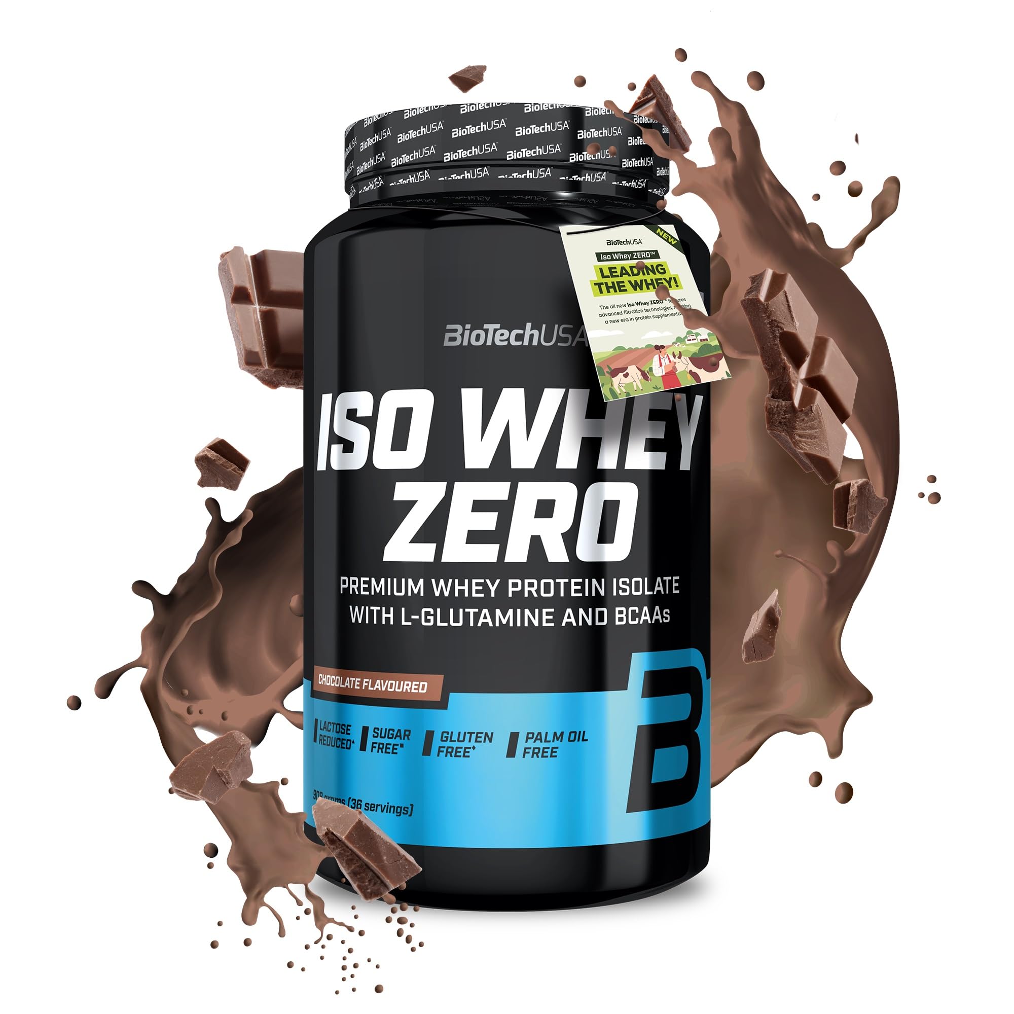 BioTechUSA Iso Whey Zero 908g - Premium Whey Protein Isolate Powder for Muscle Recovery & Growth - Ideal for Post-Workout, Gym & Fitness Enthusiasts