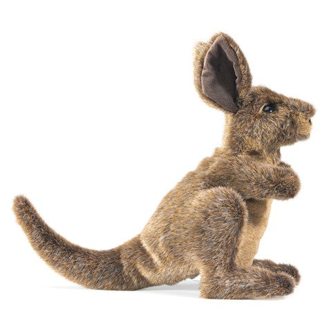 Folkmanis Small Kangaroo Hand Puppet - Realistic Animal Toy for Kids, Storytelling & Educational Play - Perfect for Classroom, Birthday Gifts & Imaginative Playtime