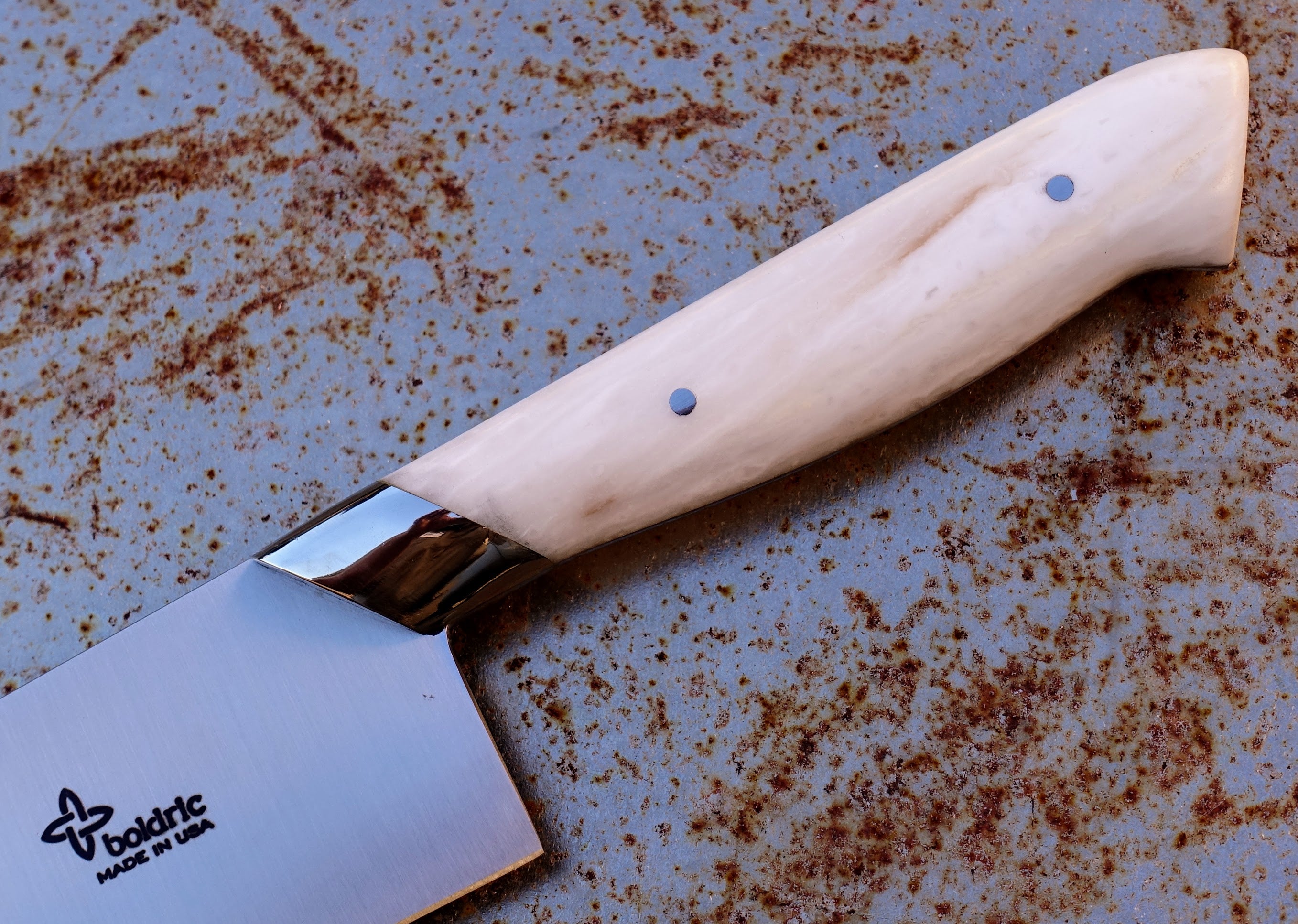 Premium Boldric Prototype #1 8-Inch Chef Knife - High Carbon Stainless Steel Kitchen Knife for Professional Chefs & Home Cooking - Perfect for Slicing, Dicing & Chopping Vegetables, Meat & Herbs