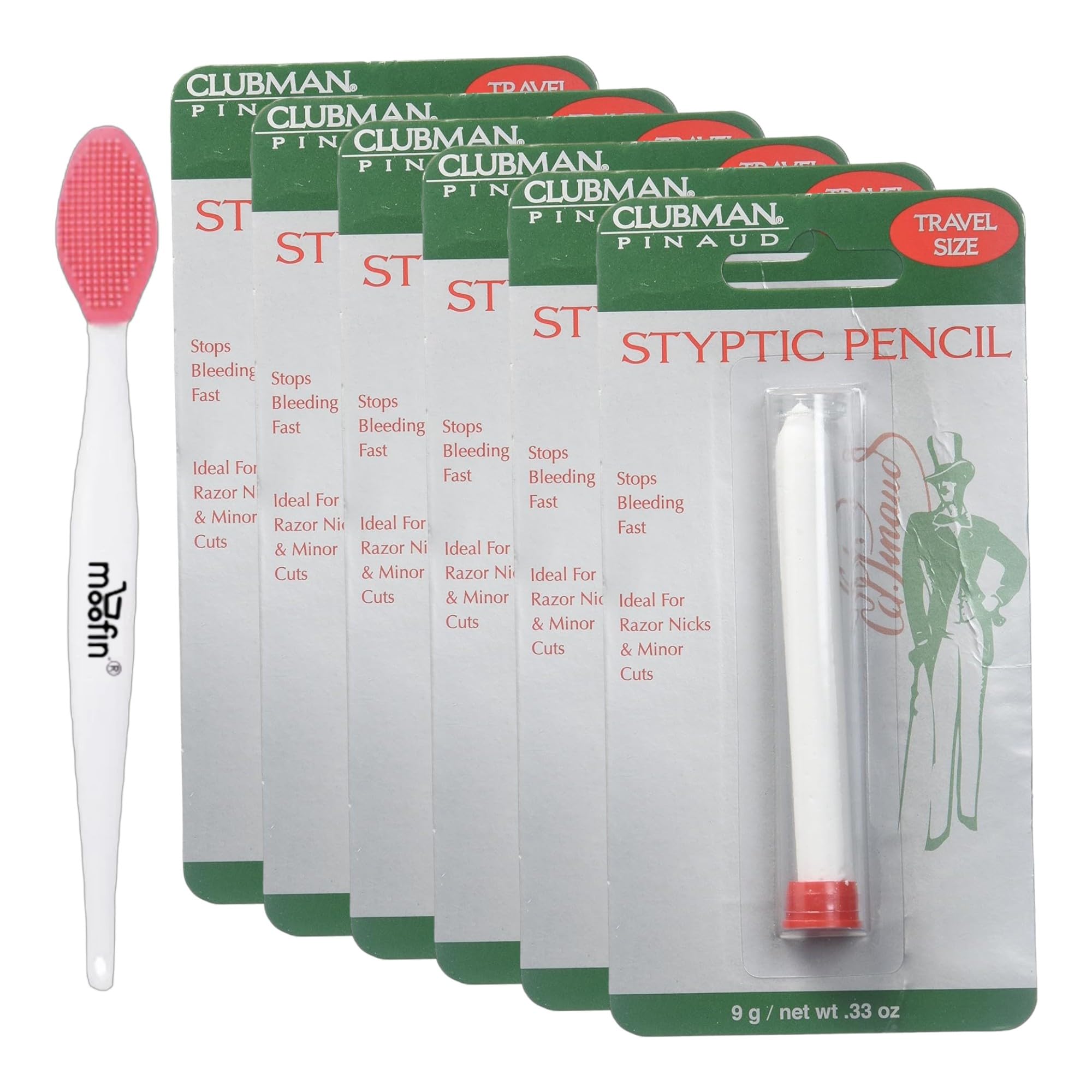 Clubman Styptic Pencil Travel Size - Stop Bleeding Fast for Shaving & Cuts | On-The-Go Grooming Essential