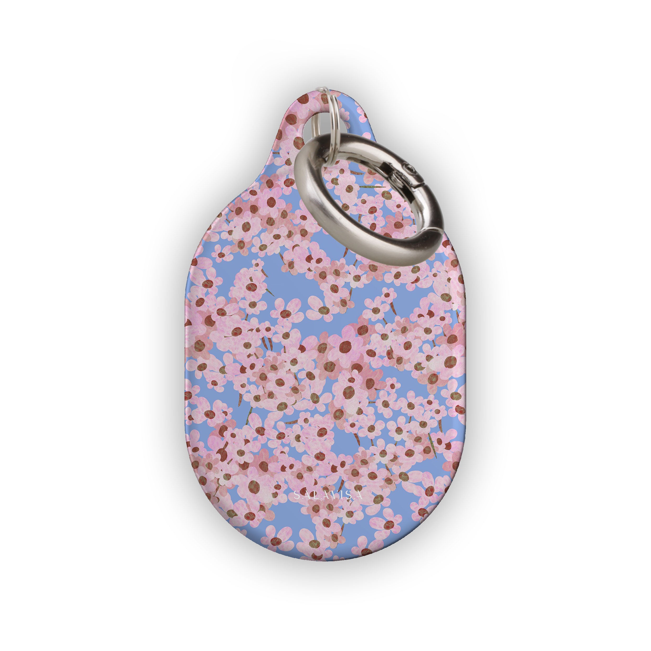 Stylish Summer Ditsy Floral AirTag Holder - Cute Keychain Accessory for iPhone, Wallet & Backpack Tracking | Perfect for Travel, Daily Use & Gift