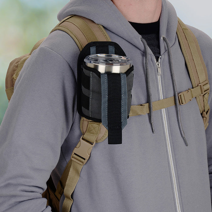 Nite Ize Traveler Drink Holster - Hands-Free Beverage Holder for Hiking, Camping & Travel - Secure Bottle Carrier for Backpacks & Belts