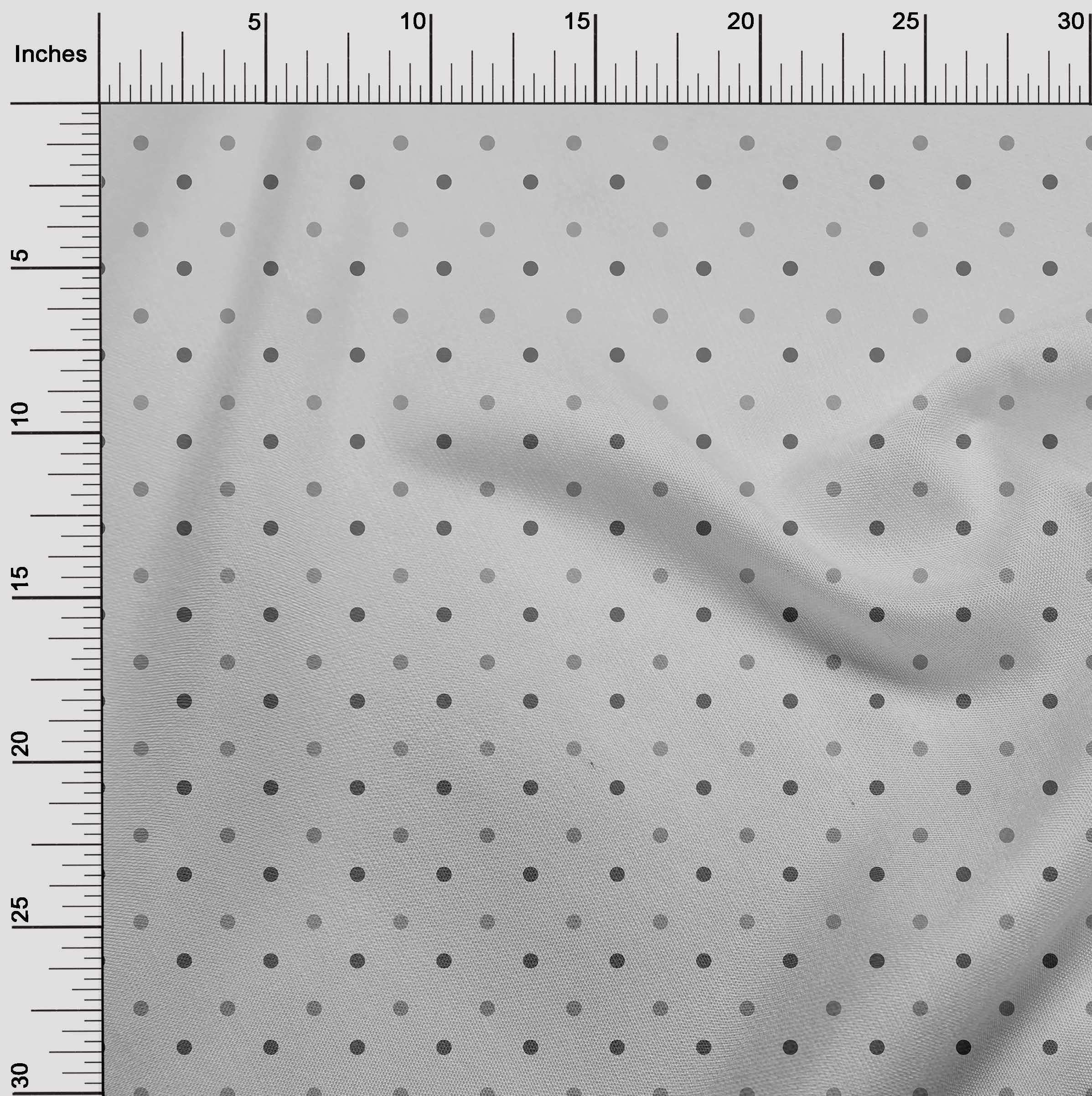 oneOone Rayon Gray Fabric with Dots - 56 Inch Wide Printed Sewing Material by The Yard for DIY Clothing & Crafts | Perfect for Dresses, Quilting & Home Decor Projects