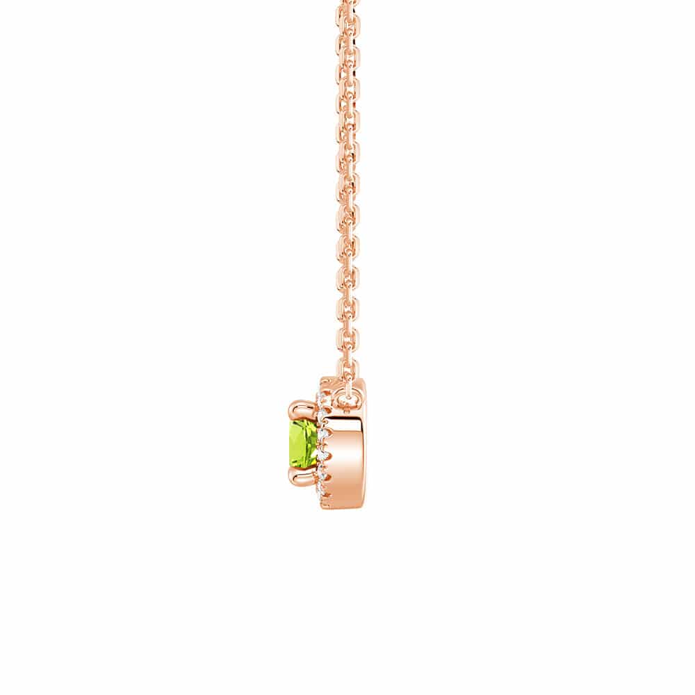 Eternal Halo Personalized Birthstone Necklace - Custom Name & Birth Month Jewelry Gift for Women, Mom, Wife | Perfect for Birthday, Anniversary, Mother's Day & Special Occasions