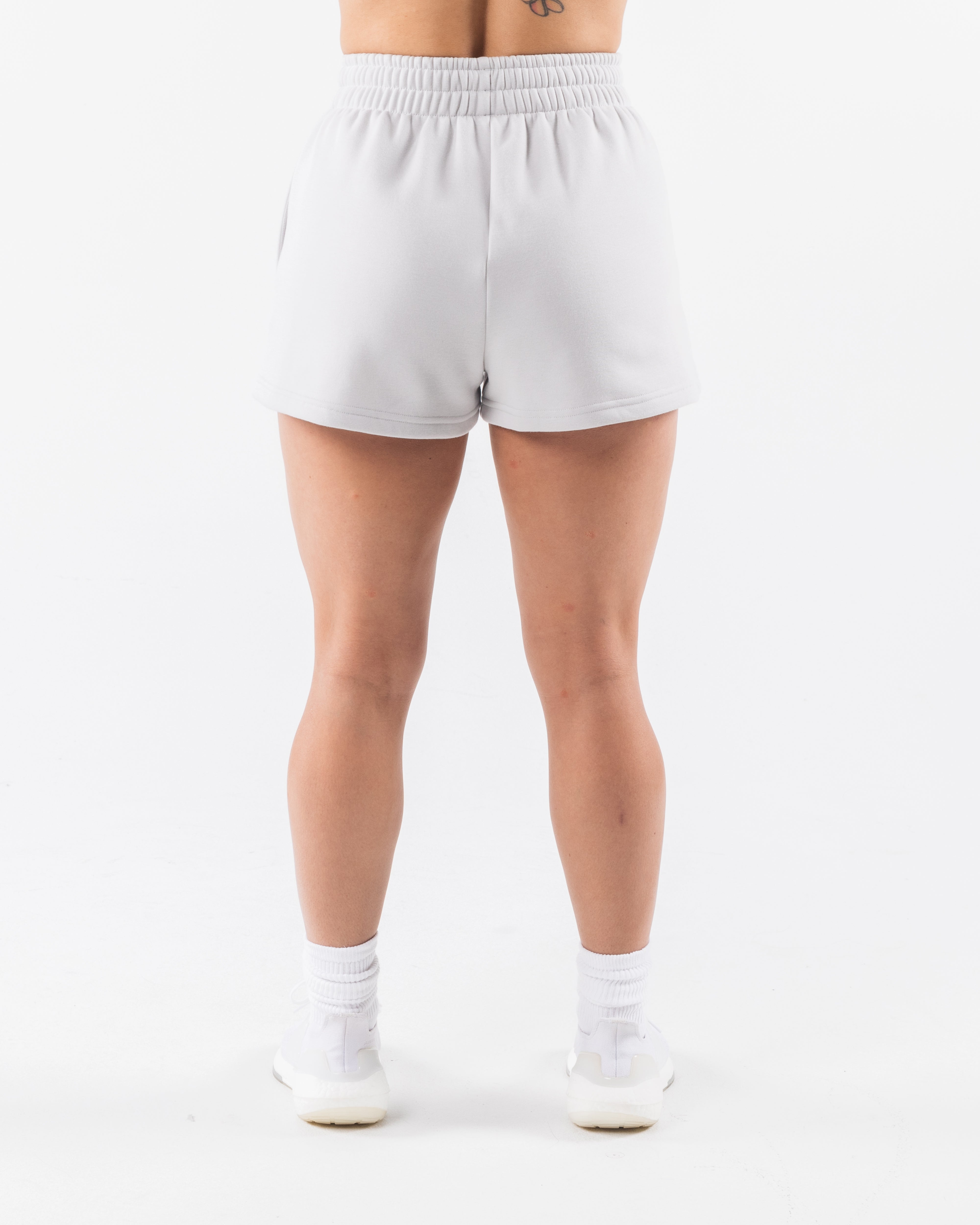 Men's Athletic Sweat Shorts - White Smoke Color - Perfect for Gym, Running & Casual Wear