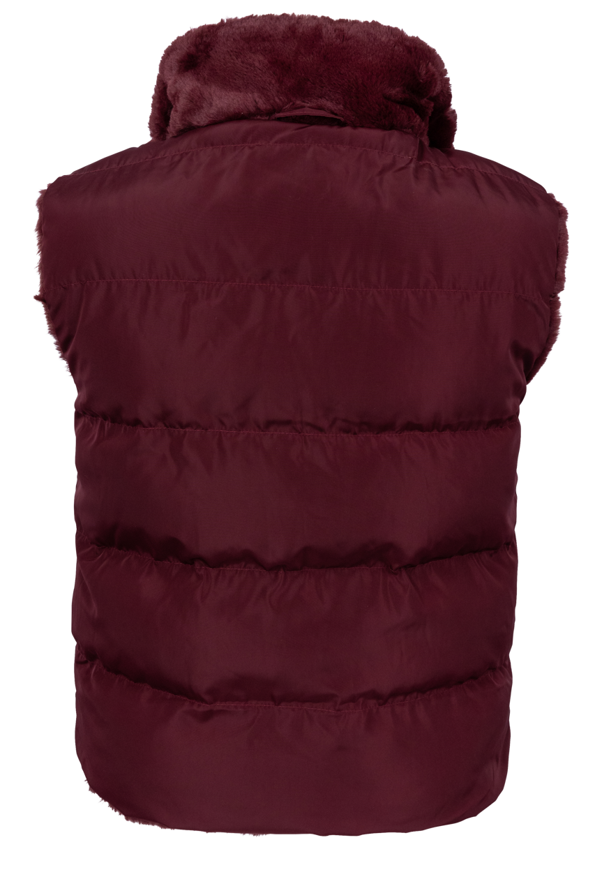 Dylan Women's Faux Fur Reversible Vest Jacket - Winter Warm Cozy Fashion Outerwear for Casual Outfits & Outdoor Activities