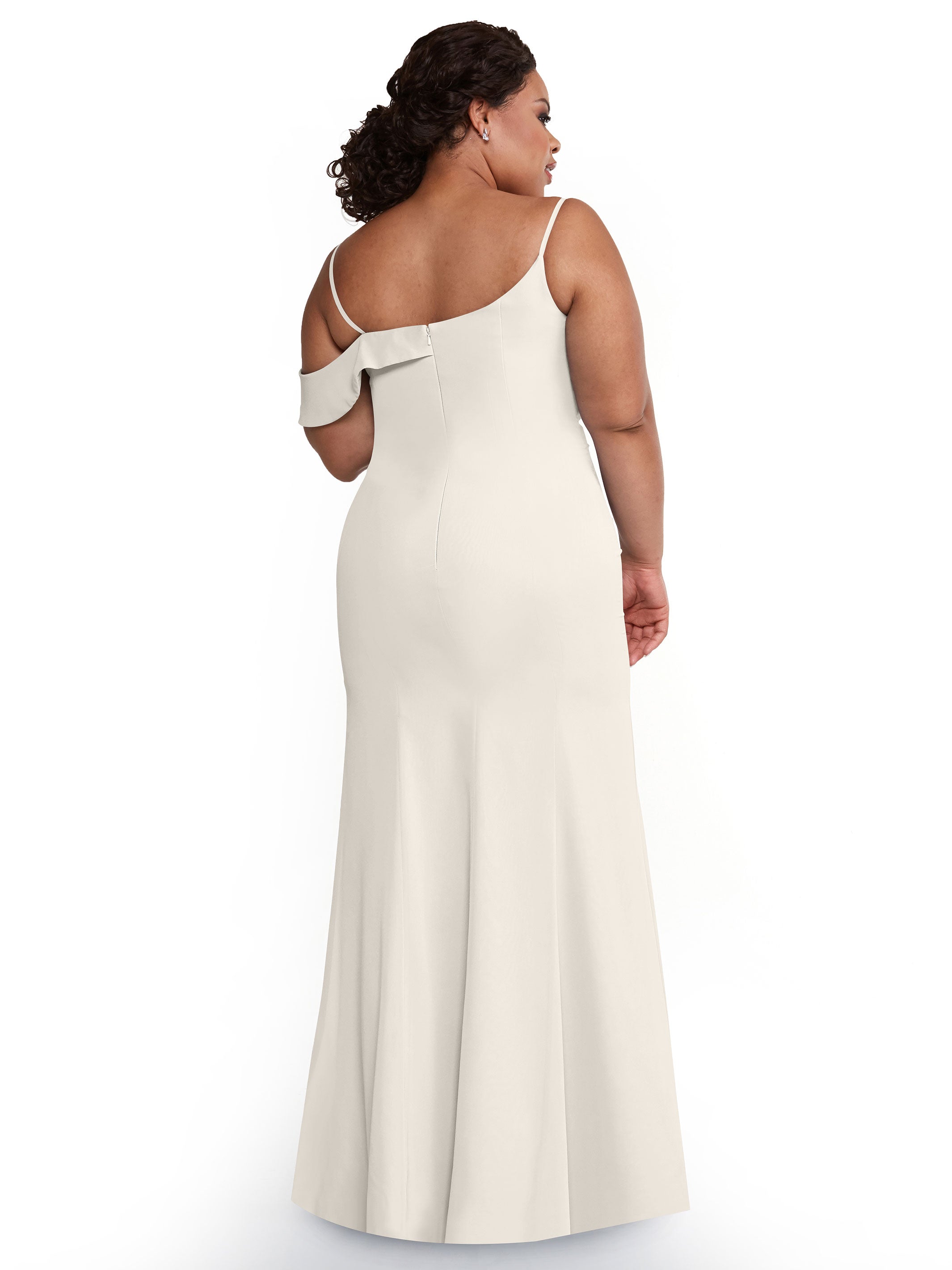 Elegant One Shoulder Fit and Flare Chiffon Bridesmaid Dress 80153 - Perfect for Weddings, Proms & Formal Events