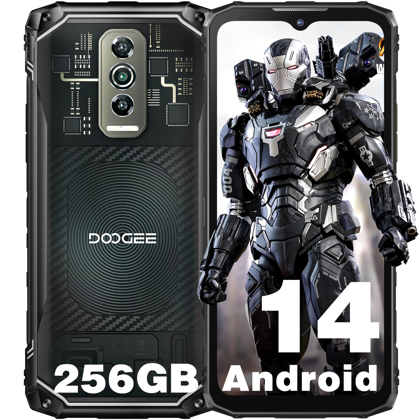 DOOGEE Blade 10 Ultra (2024) Rugged Unbreakable Smartphone - Android 14, 20GB+256GB (Expandable to 2TB), 6.56