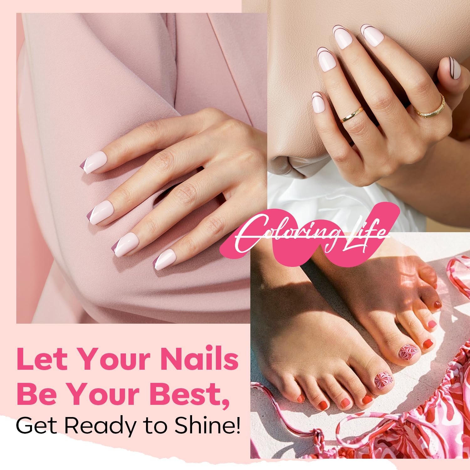 Modelones 6 Colors Neutral Nude Nail Polish Set - Quick Dry Mini Nail Polish for Women, Nude Pink Shades - Perfect for DIY Manicure, Home Salon & Winter Nail Art - Great Gift for Women & Girls
