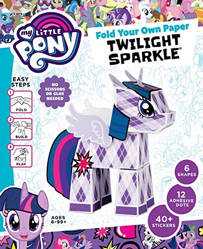 My Little Pony Twilight Sparkle DIY Paper Building Blocks - Foldable 3D Paper Craft Kit for Kids, Creative STEM Toy for Birthday Gifts & Party Favors | Perfect for Arts & Crafts, Classroom Activities & Collectible Display