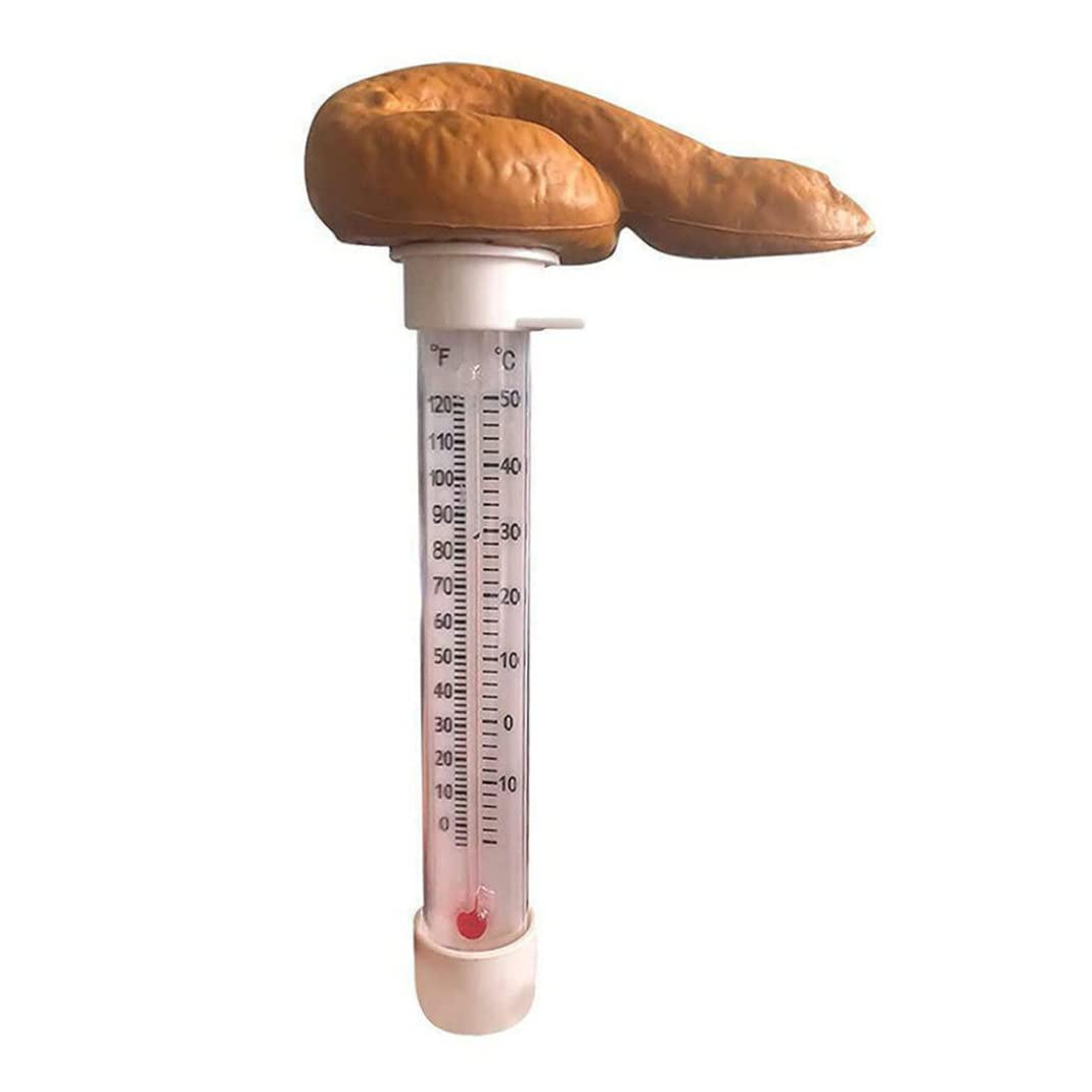 Floating Pool Thermometer for Swimming Pools, Hot Tubs & Spas - Accurate Water Temperature Gauge with Fun Prank Design - Perfect for Backyard, Vacation Homes & Water Therapy