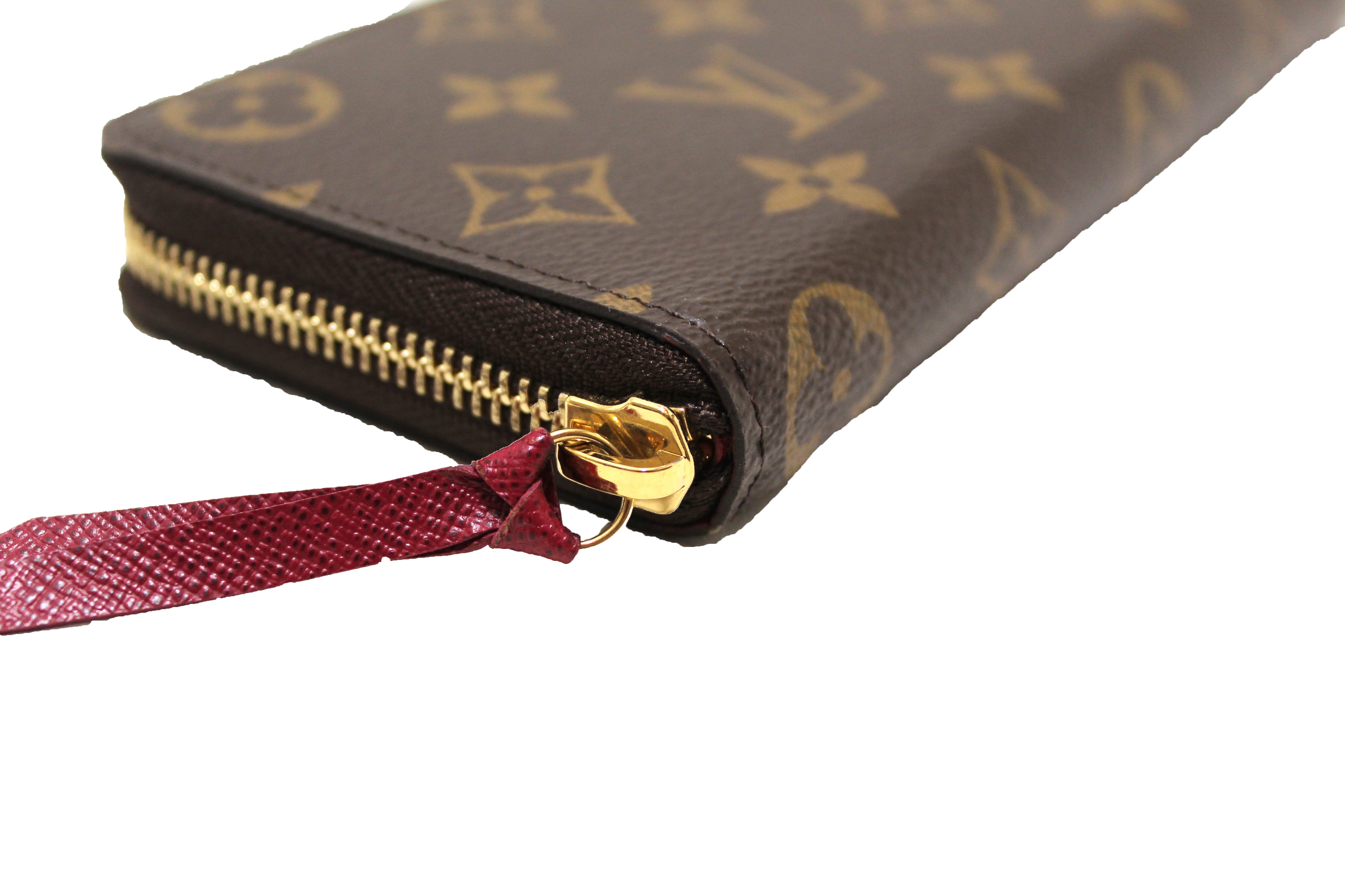 Authentic Louis Vuitton Monogram Fuchsia Clemence Wallet - Luxury Women's Zip Around Wallet for Everyday Use & Travel Accessories