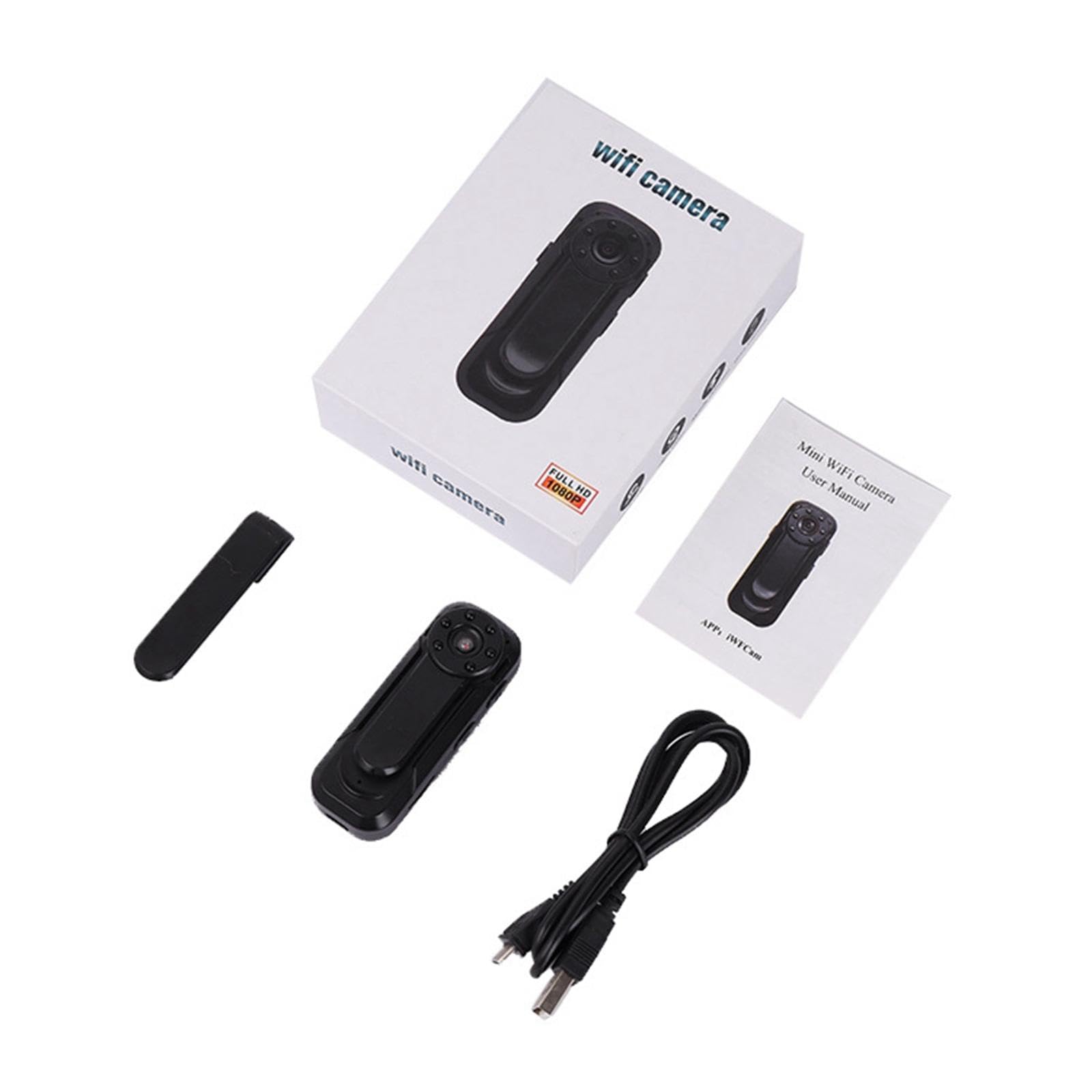 NeaxgeandX 5-Pack Mini Body Camera - WiFi Enabled Personal DVR with Motion Detection - Ideal for Security, Surveillance, and Outdoor Activities
