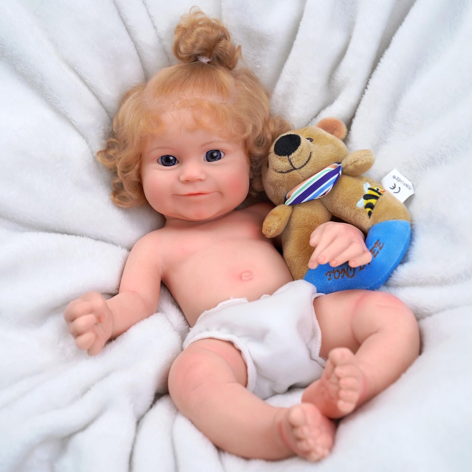 16Inch Realistic Weighted Silicone Reborn Baby Doll - Full Body Platinum Silicone, Soft & Lifelike Newborn Doll for Kids 3+ Years Old - Perfect for Role Play, Gift Giving, and Collectors