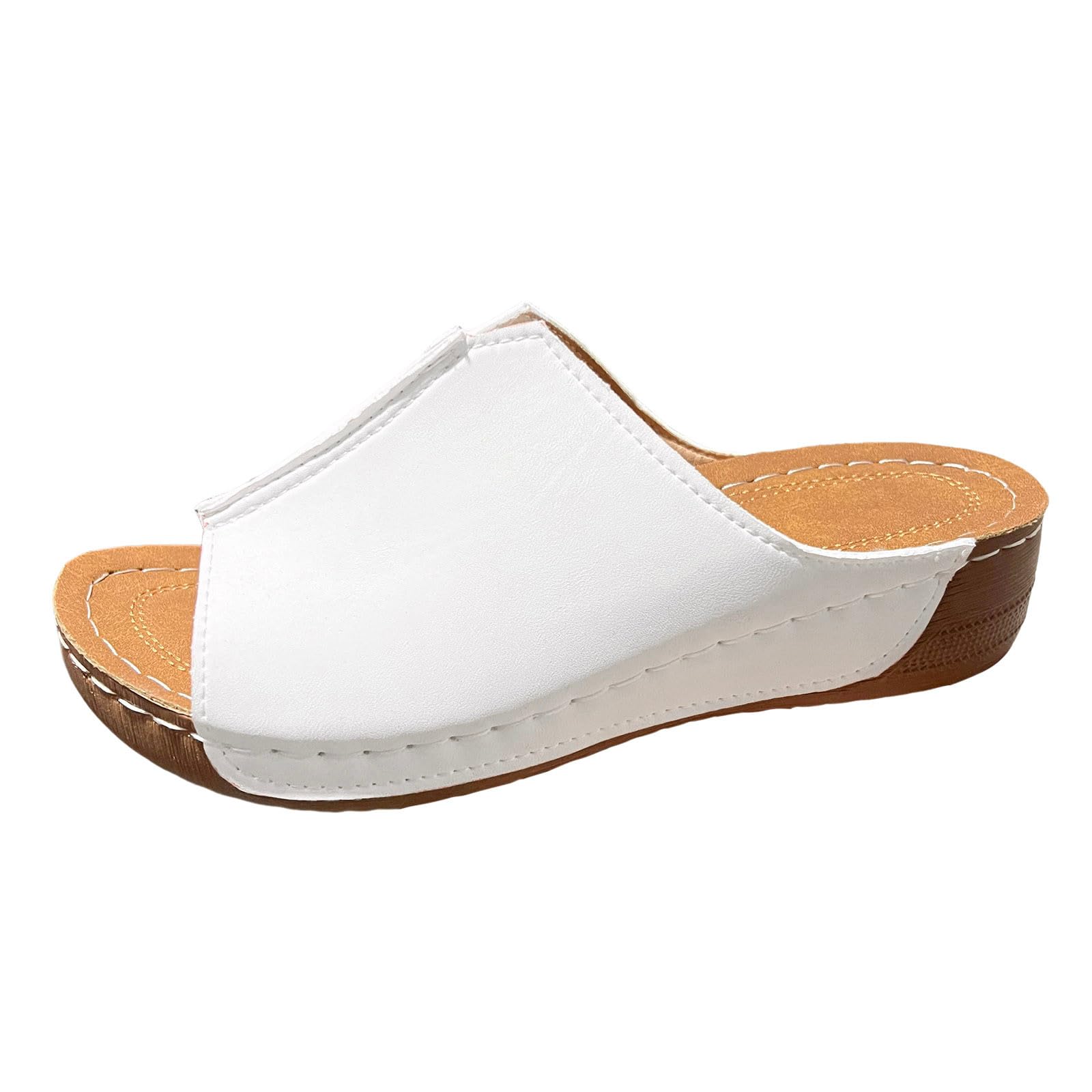 Orthotic Sandals for Women - Comfortable Walking Slippers with Arch Support | Fashionable Platform Sandals | Dressy Summer Footwear 2024 | Perfect for Beach, Travel & Casual Outfits
