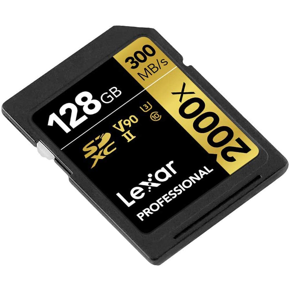 Lexar Pro 2000x 128GB SD UHS-II Memory Card (2-Pack) - High Speed for 4K Video & Burst Mode Photography - Perfect for DSLR Cameras, Drones & Action Cameras
