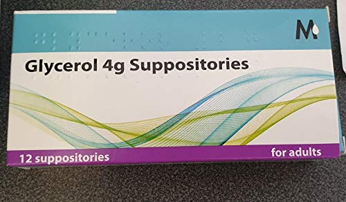 Glycerin Suppositories 4g for Adults - Fast-Acting Constipation Relief - Ideal for Travel & Home Use