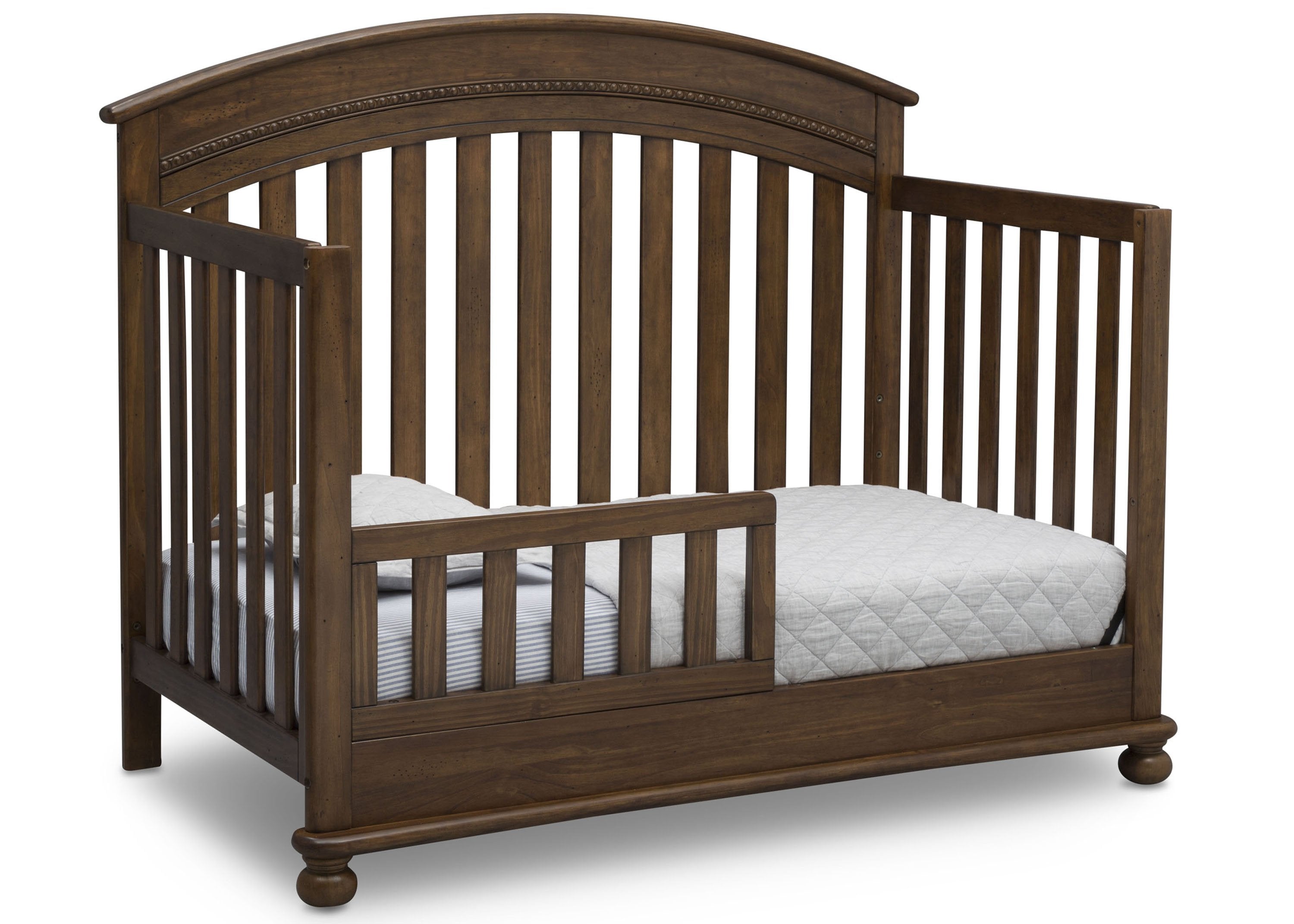 Aden 4-in-1 Convertible Baby Crib - Toddler Bed, Daybed & Full-Size Bed - Safe Nursery Furniture for Newborns & Kids - Perfect for Bedrooms, Daycare & Guest Rooms