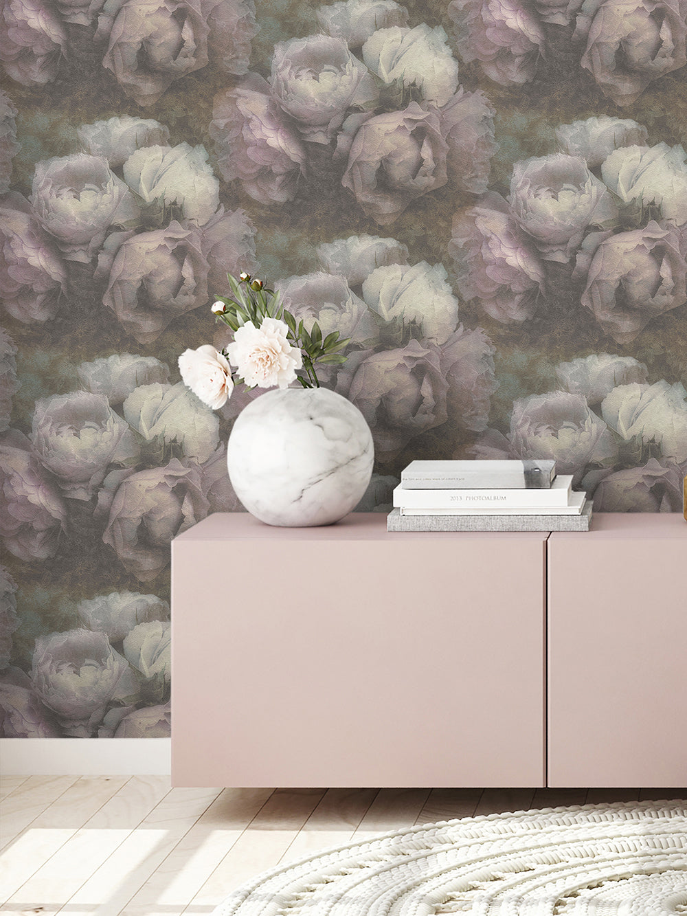 New Walls Passionate Peonies - Artificial Silk Peony Flowers for Home Decor, Wedding Centerpieces & Party Arrangements