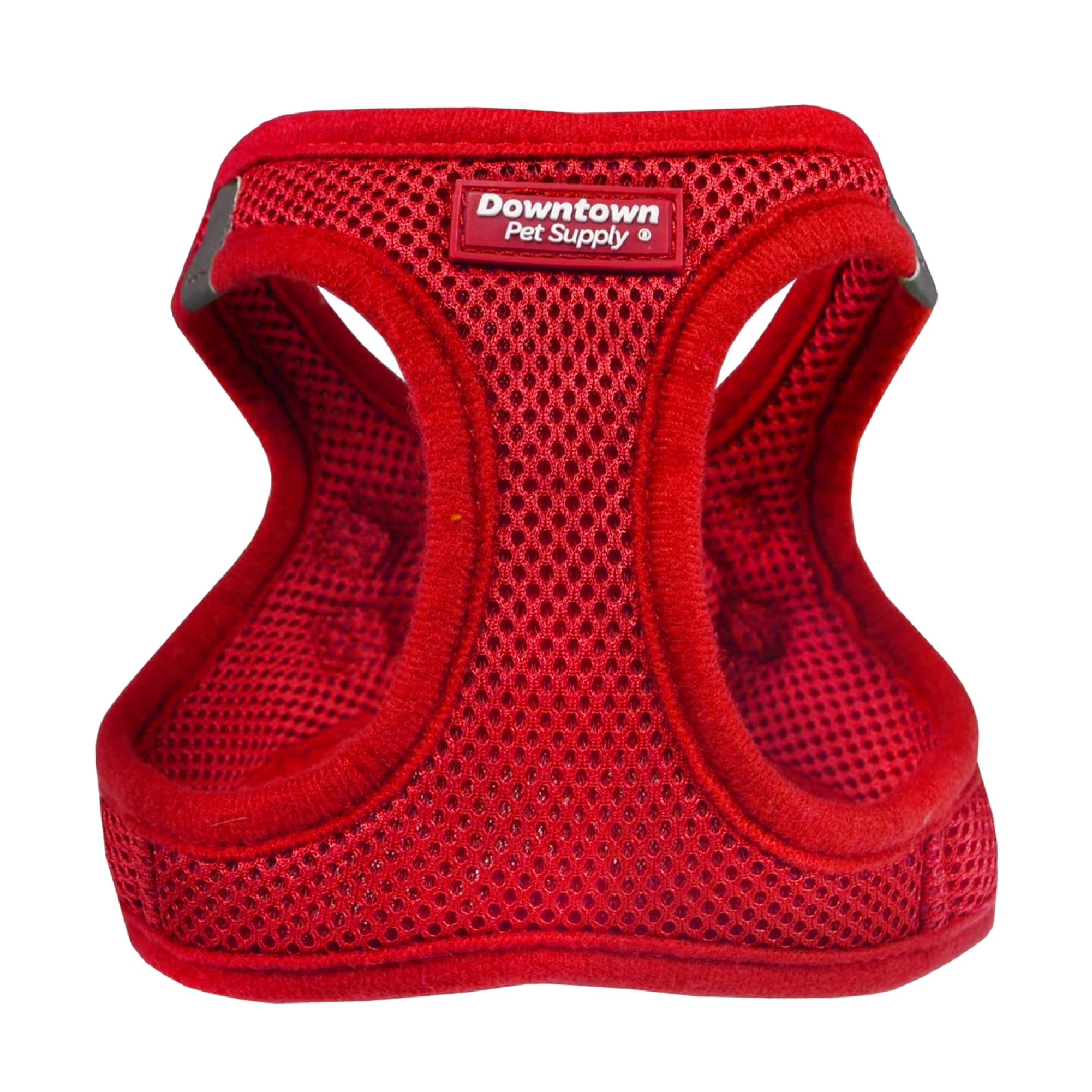 Downtown Pet Supply Step-in No-Pull Dog Harness for Small Dogs & Cats - XX-Small Adjustable Pet Harness with Padded Mesh Fabric & Reflective Trim - Lightweight Buckle Strap Harness for Teacup Puppies (Red) - Perfect for Walking, Training & Outdoor Adventures