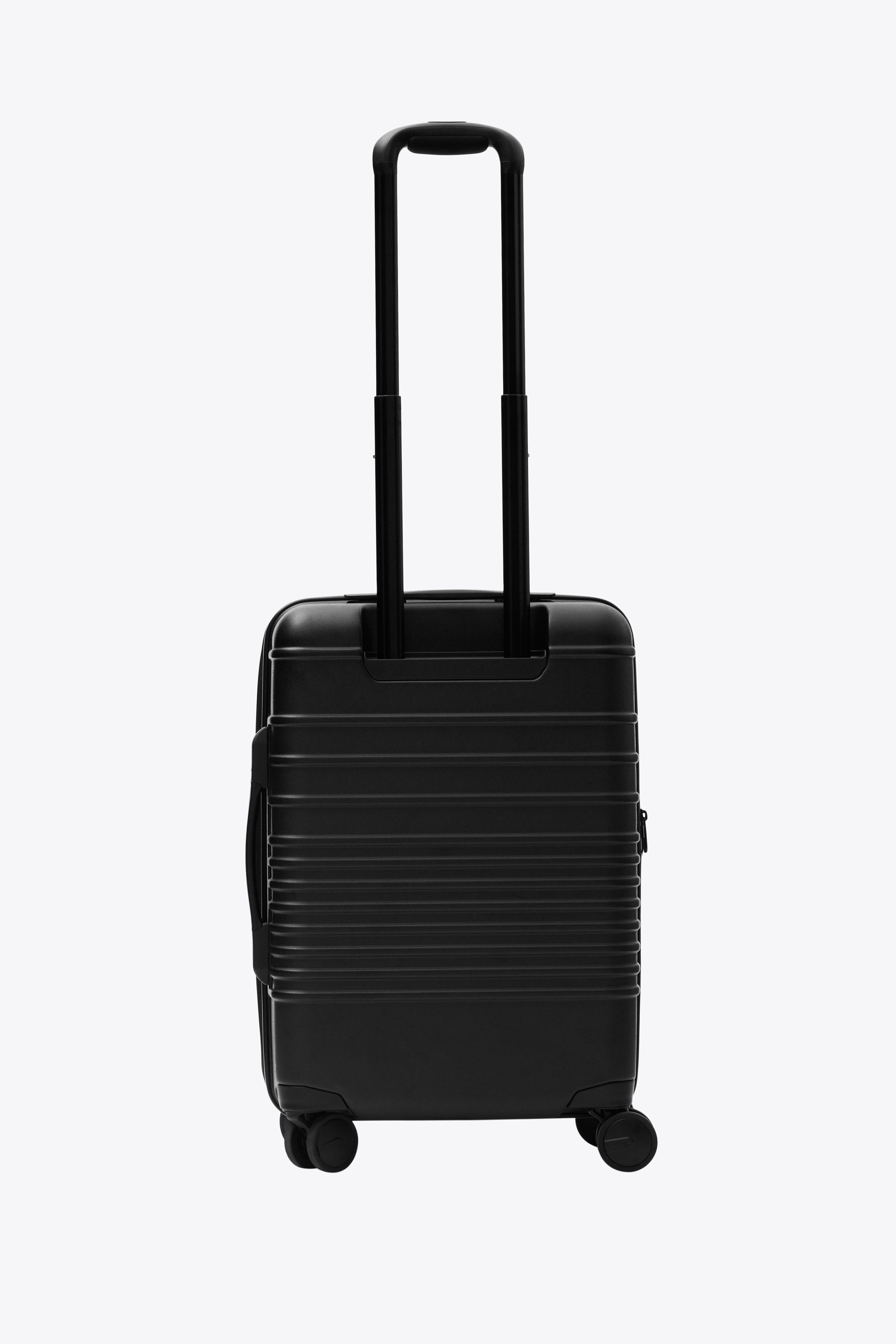 All Black Carry On Roller Luggage - Lightweight & Durable Suitcase for Air Travel, Business Trips & Weekend Getaways