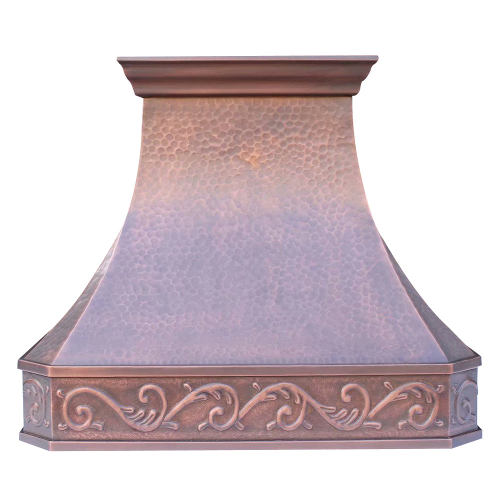 Akicon Custom Handcrafted Copper Range Hood AKH713C - Premium Kitchen Ventilation for Modern Homes | Perfect for Open Concept Kitchens & Gourmet Cooking
