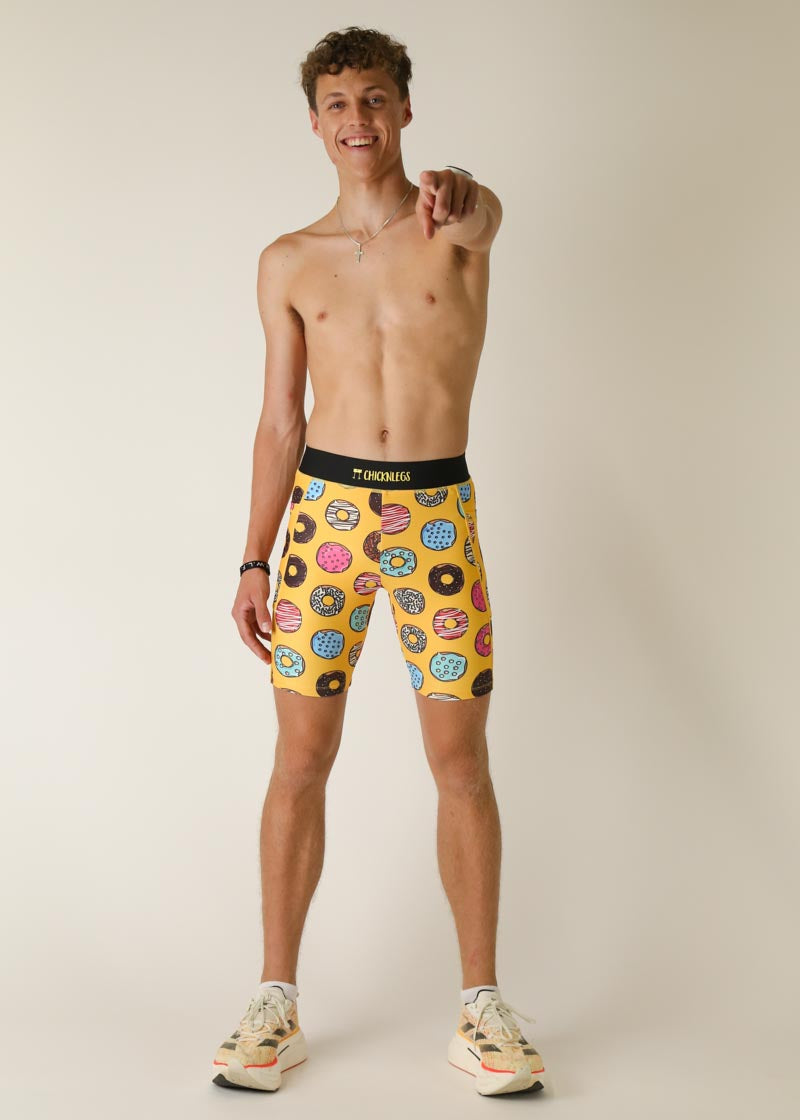 Men's Running Half Tights with Moisture-Wicking Fabric - Salty Donuts 8