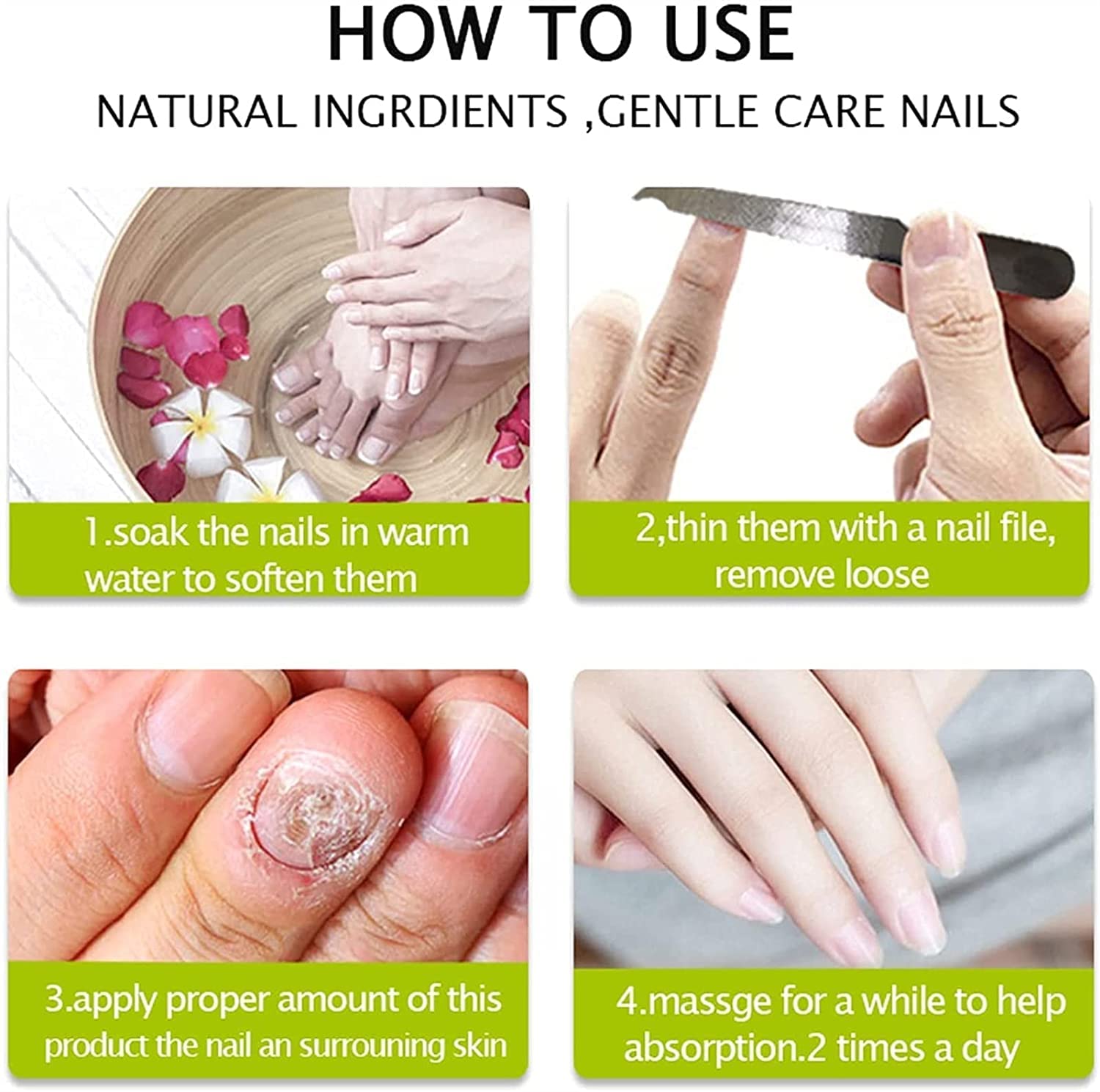 Clean Living™ Nail Repair Cream - Promotes Strong Nail Growth, Rejuvenates Aging Nails, Deep Nourishment for Healthy Cuticles - 15g Nail Care Treatment for Brittle & Damaged Nails - Perfect for Daily Nail Maintenance & Salon-Quality Results at Home