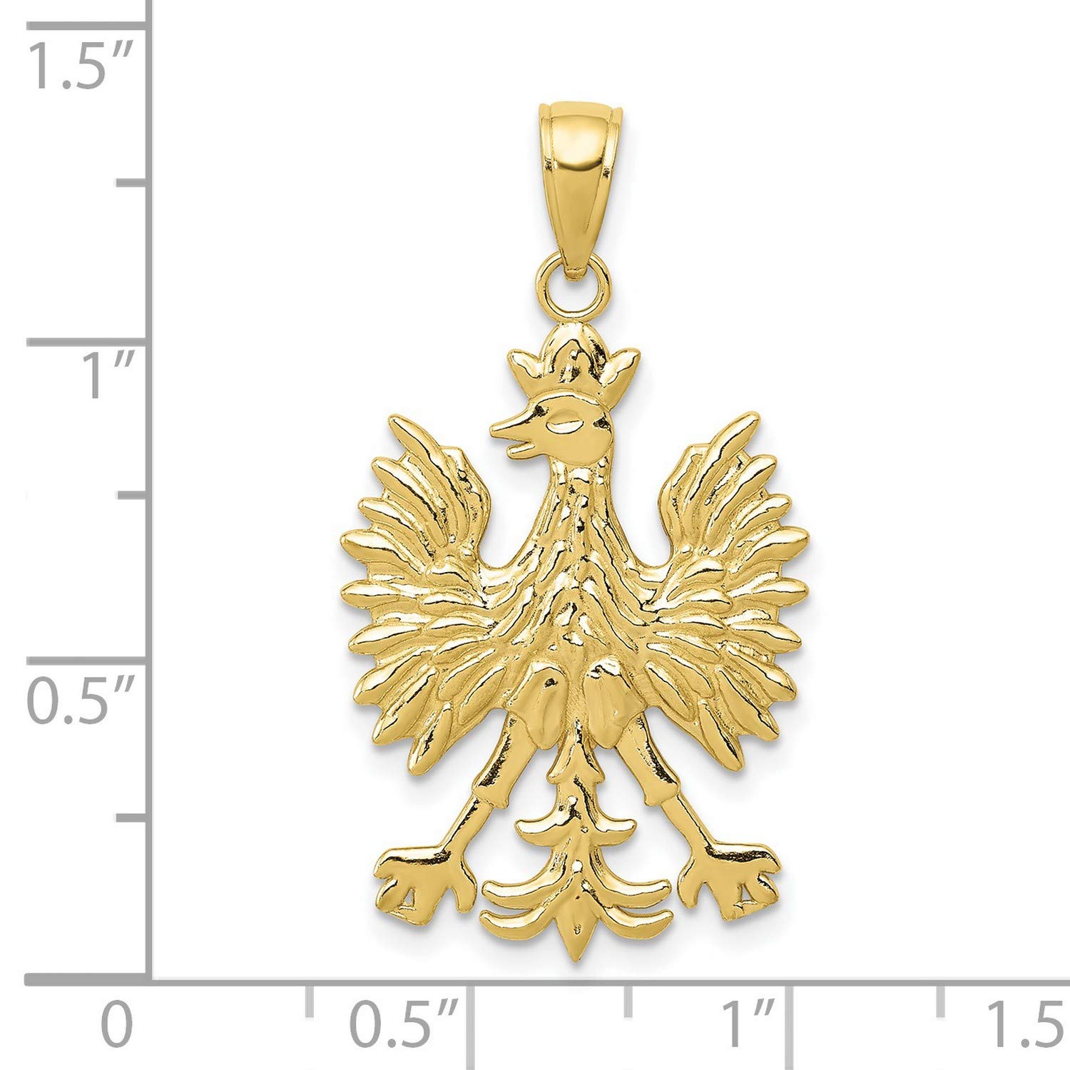10k Yellow Gold Eagle Charm Pendant - Perfect for Necklaces, Bracelets & Jewelry Making | Symbol of Freedom & Strength