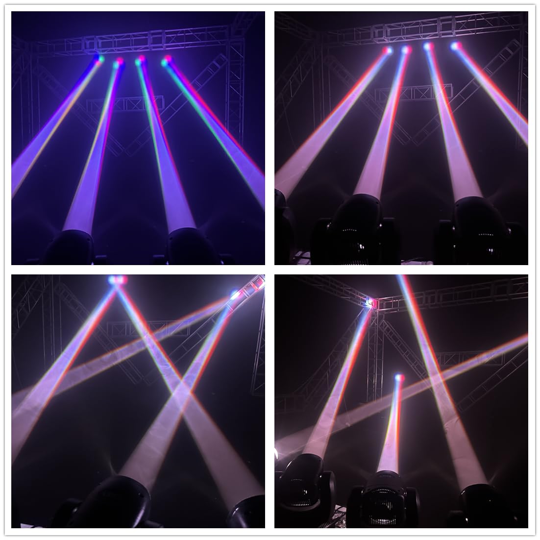 150W LED Moving Head Light with Beam, GOBO, 18-Face Roto Prism - Super Bright DJ Disco Stage Lighting for Clubs, Concerts & Events (90W Single Unit)