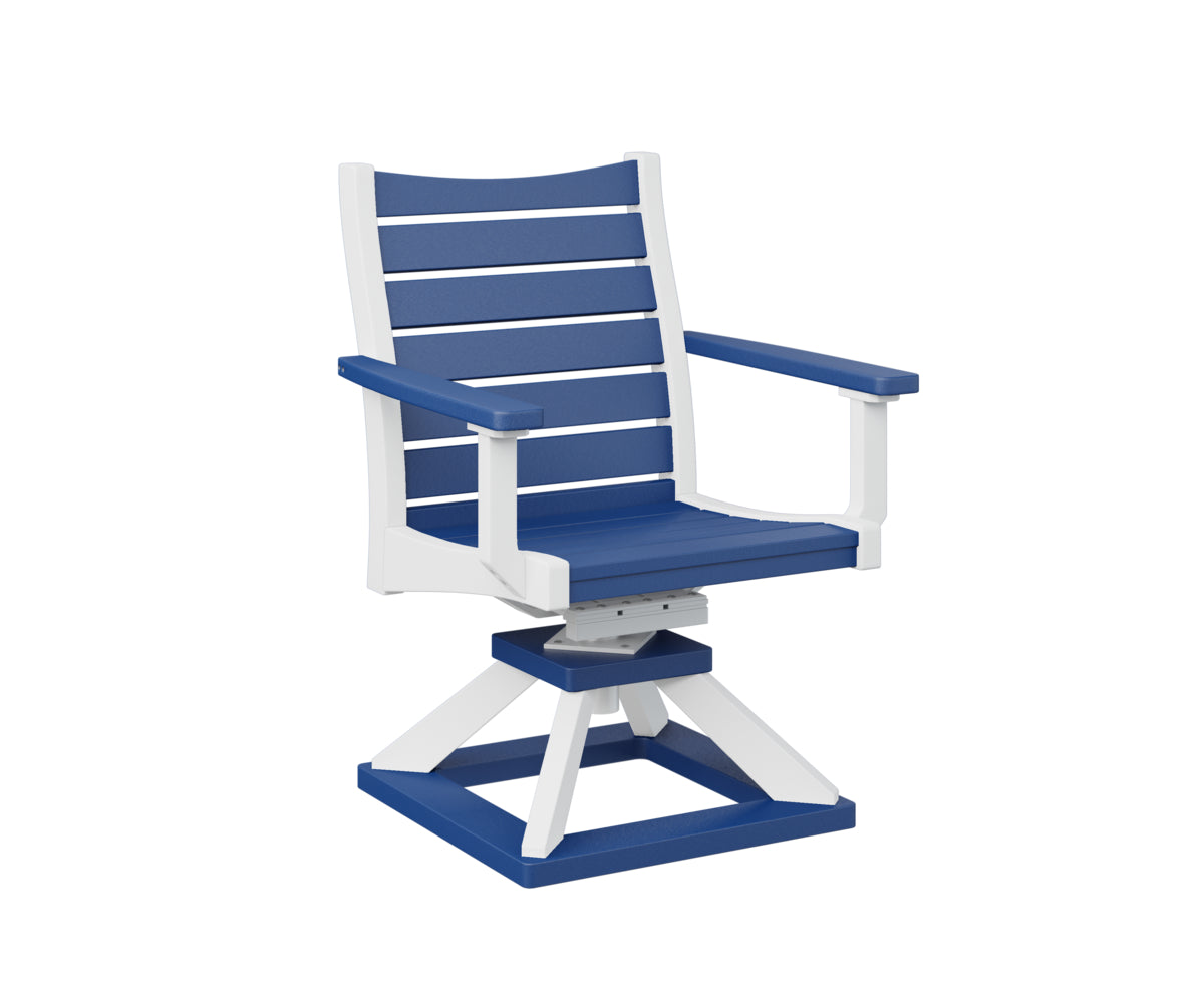 Pacific Blue on White