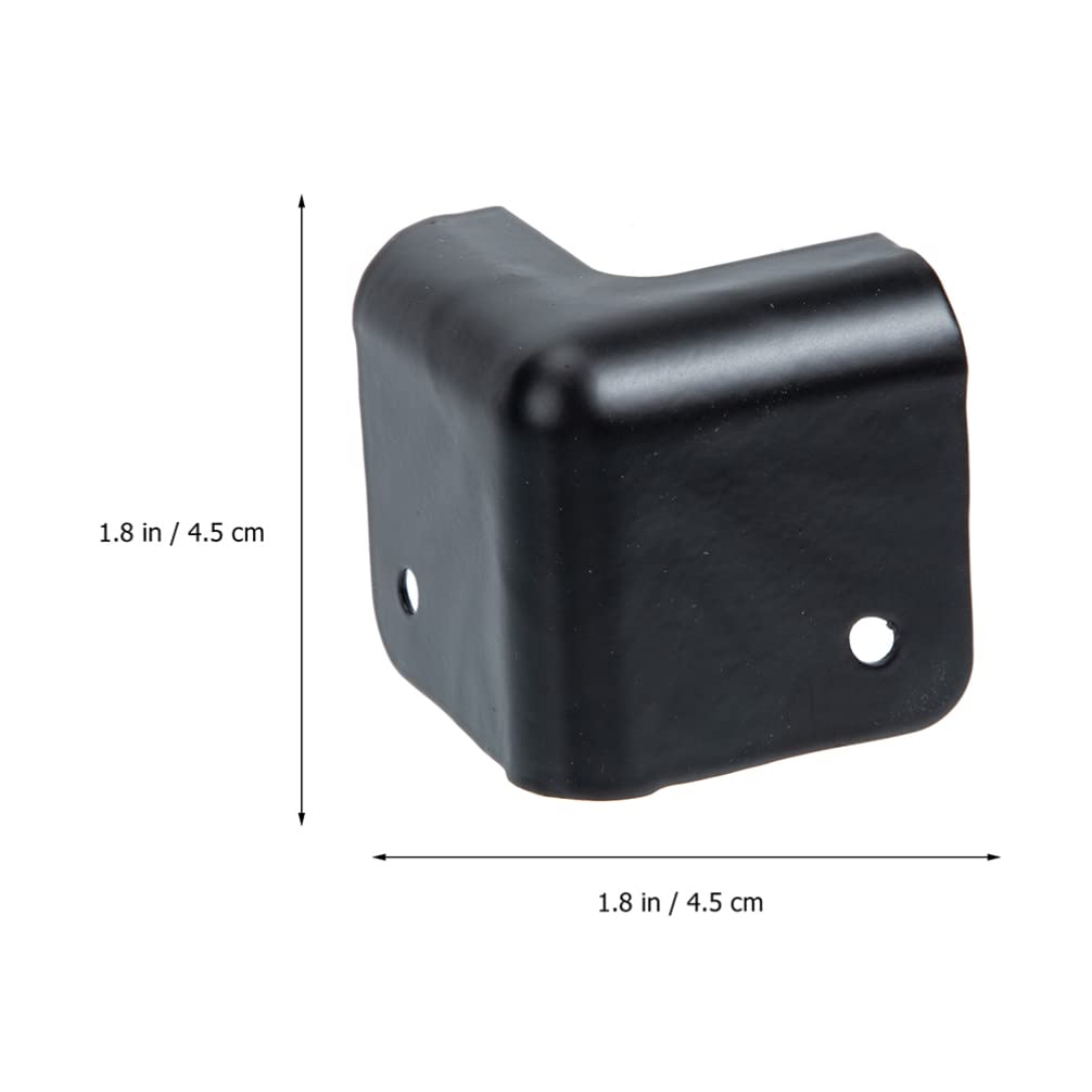 12-Pack Speaker Corner Protectors - Anti-Collision Edge Guards for Iron Cabinets & Furniture (Black) - Perfect for Home Theater, Studio Equipment & Office Speaker Protection