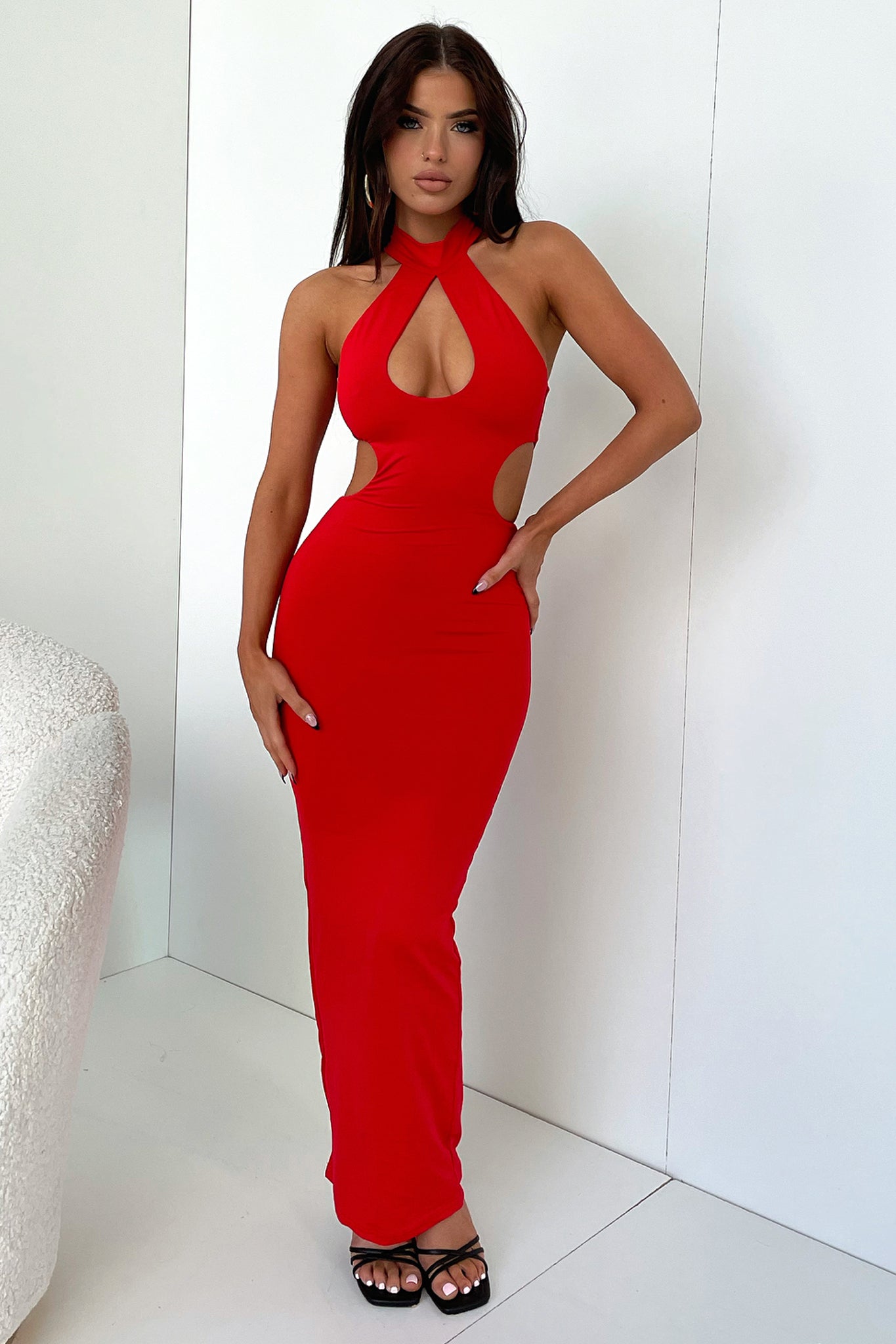 Gianna Maxi Dress for Women - Elegant Long Flowy Red Dress for Summer, Beach, Party & Special Occasions