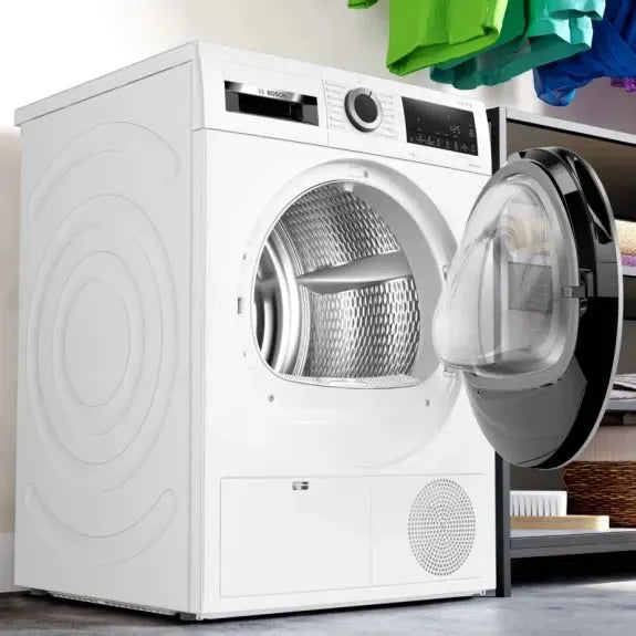 Bosch 9kg Heat Pump Dryer - Energy Efficient, Quiet & Gentle on Clothes | White WQG24200AU | Perfect for Apartments & Small Laundry Rooms