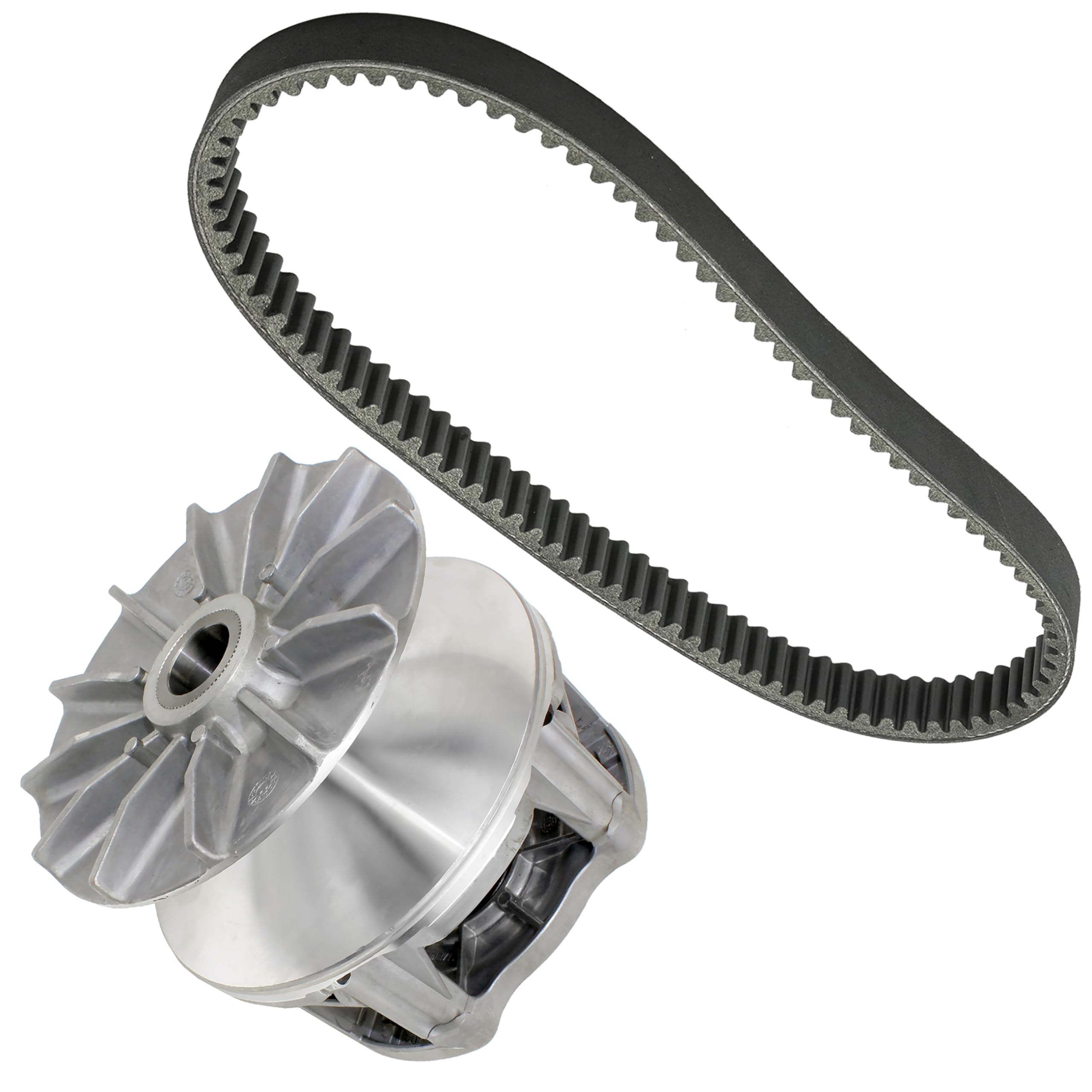Caltric Complete Primary Drive Clutch Kit with Belt - Compatible with Polaris Trail Blazer 330 (2008-2013) - Perfect for ATV Maintenance & Off-Road Performance Upgrades