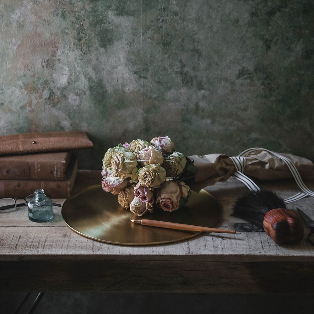 Handcrafted Brass Serving Tray - Elegant Decorative Tray for Dining, Entertaining & Home Decor | Perfect for Tea Service, Jewelry Display & Table Centerpiece