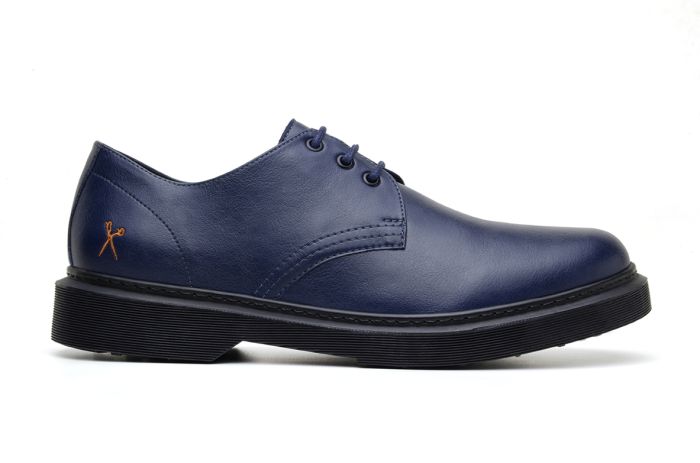 King55 Navy Derby Shoes for Men - Classic Formal Dress Shoes for Business, Wedding & Office Wear