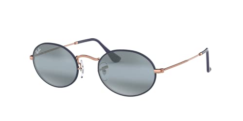 Matte Dark Blue on Copper/Blue Bi-mirrored Grey
