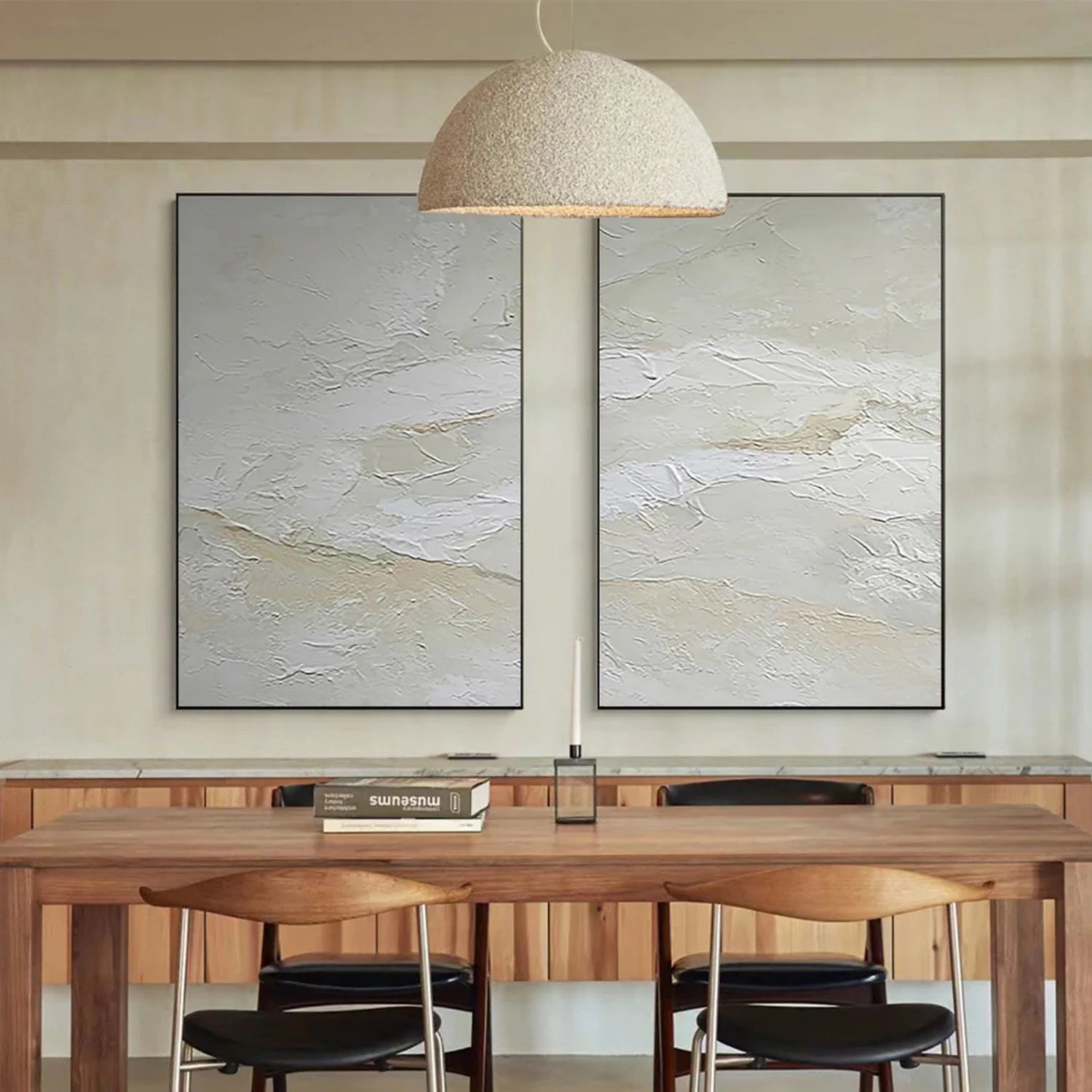 Custom Abstract Tranquility Wall Art Set of 2 - Modern Canvas Paintings for Living Room & Bedroom Decor - Perfect for Home, Office, and Meditation Spaces